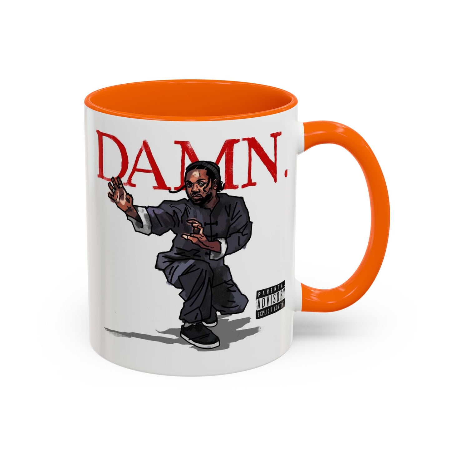Kendrick Lamar “Kung Fu Kenny” DAMN Mug – Hip-Hop Coffee Cup, Artistic Fan Gift