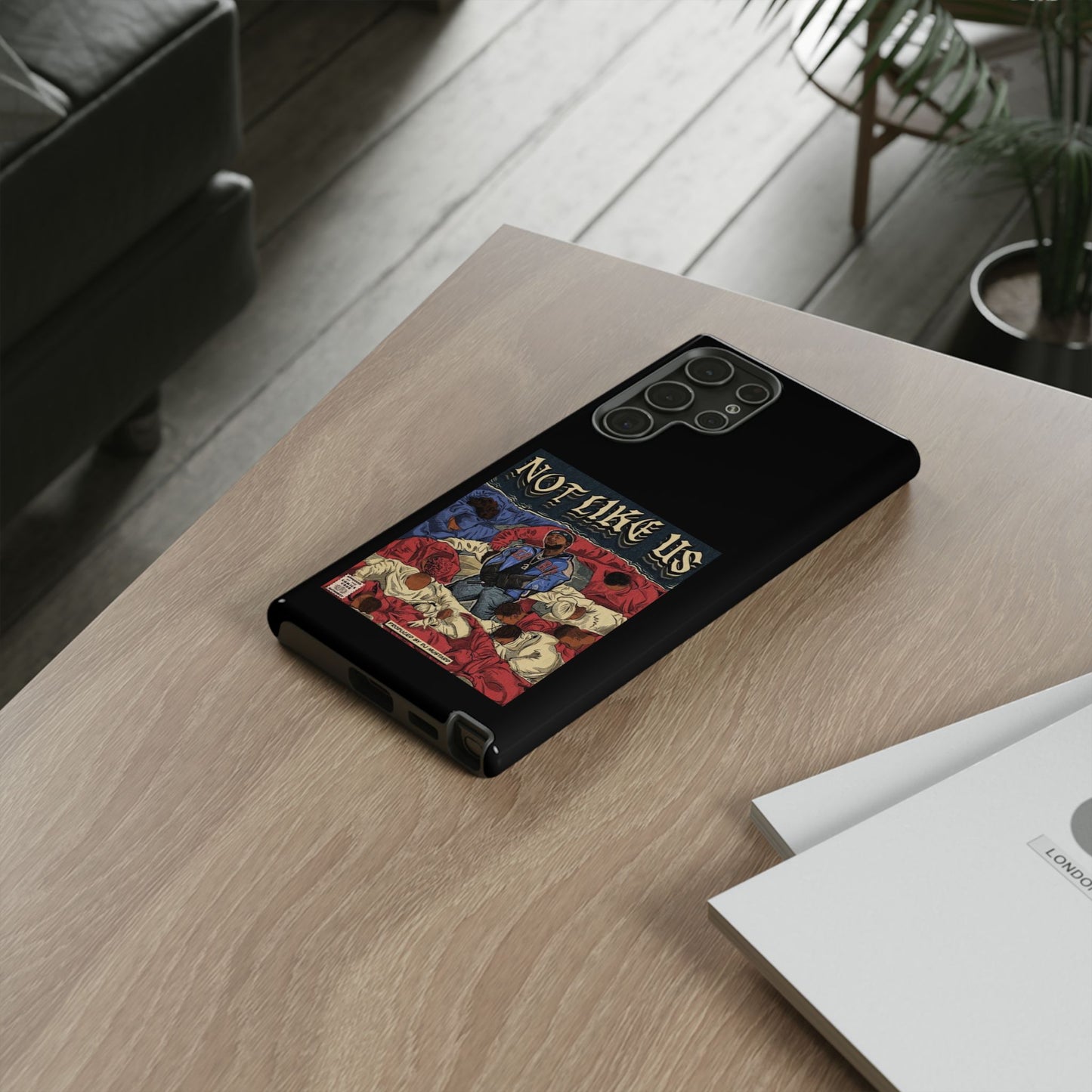 Kendrick Lamar "Not Like Us" Comic Book Cover Tough Phone Case – Hip Hop Art, Shockproof Dual-Layer Protection