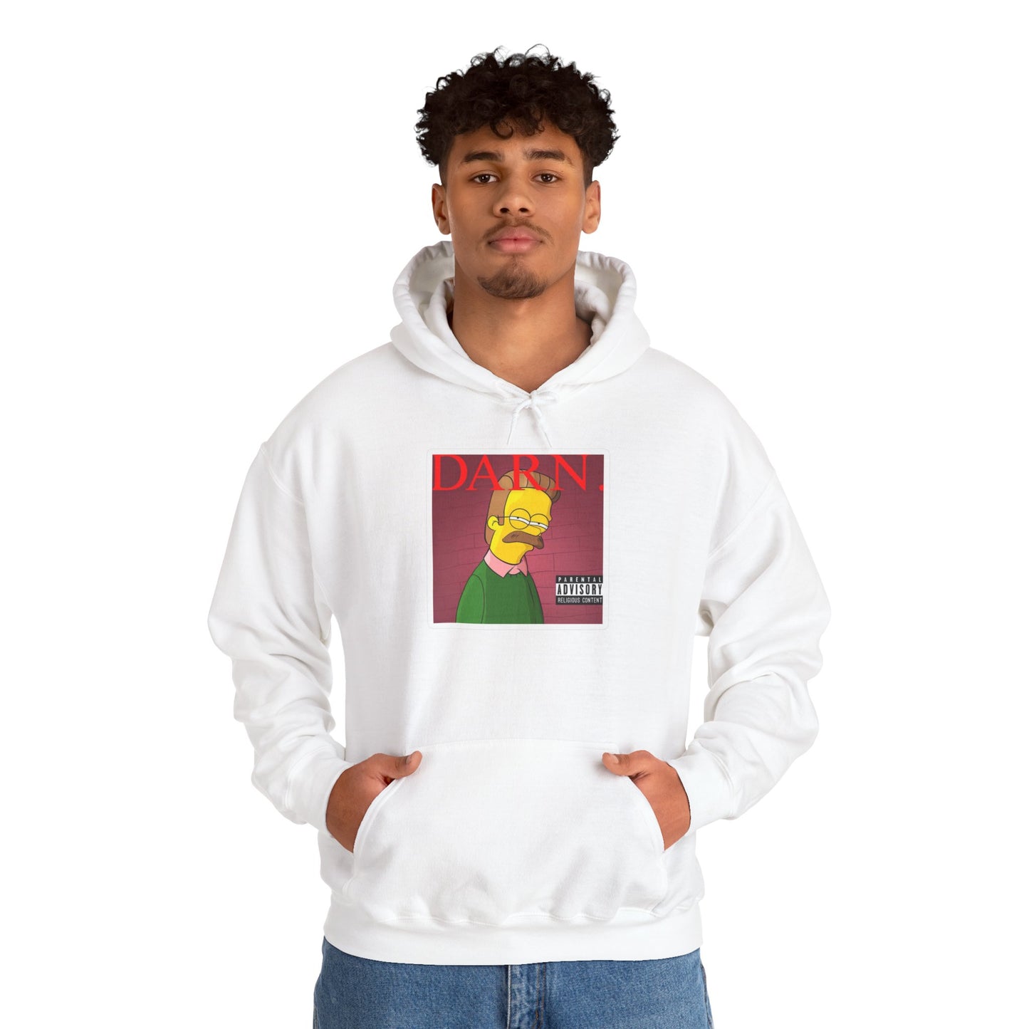 Kendrick Lamar X Simpsons "DARN" Ned Flanders Mashup Hoodie – Funny Rap Streetwear