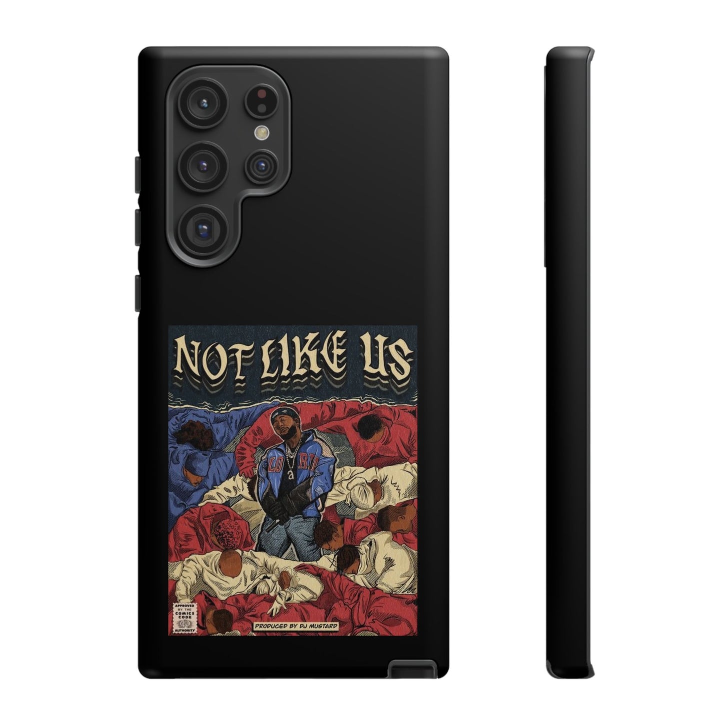 Kendrick Lamar "Not Like Us" Comic Book Cover Tough Phone Case – Hip Hop Art, Shockproof Dual-Layer Protection