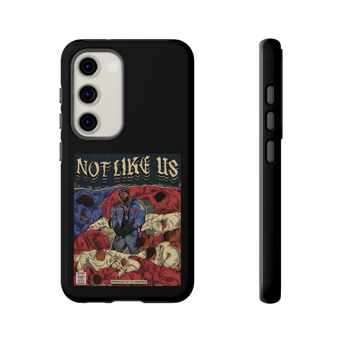 Kendrick Lamar "Not Like Us" Comic Book Cover Tough Phone Case – Hip Hop Art, Shockproof Dual-Layer Protection