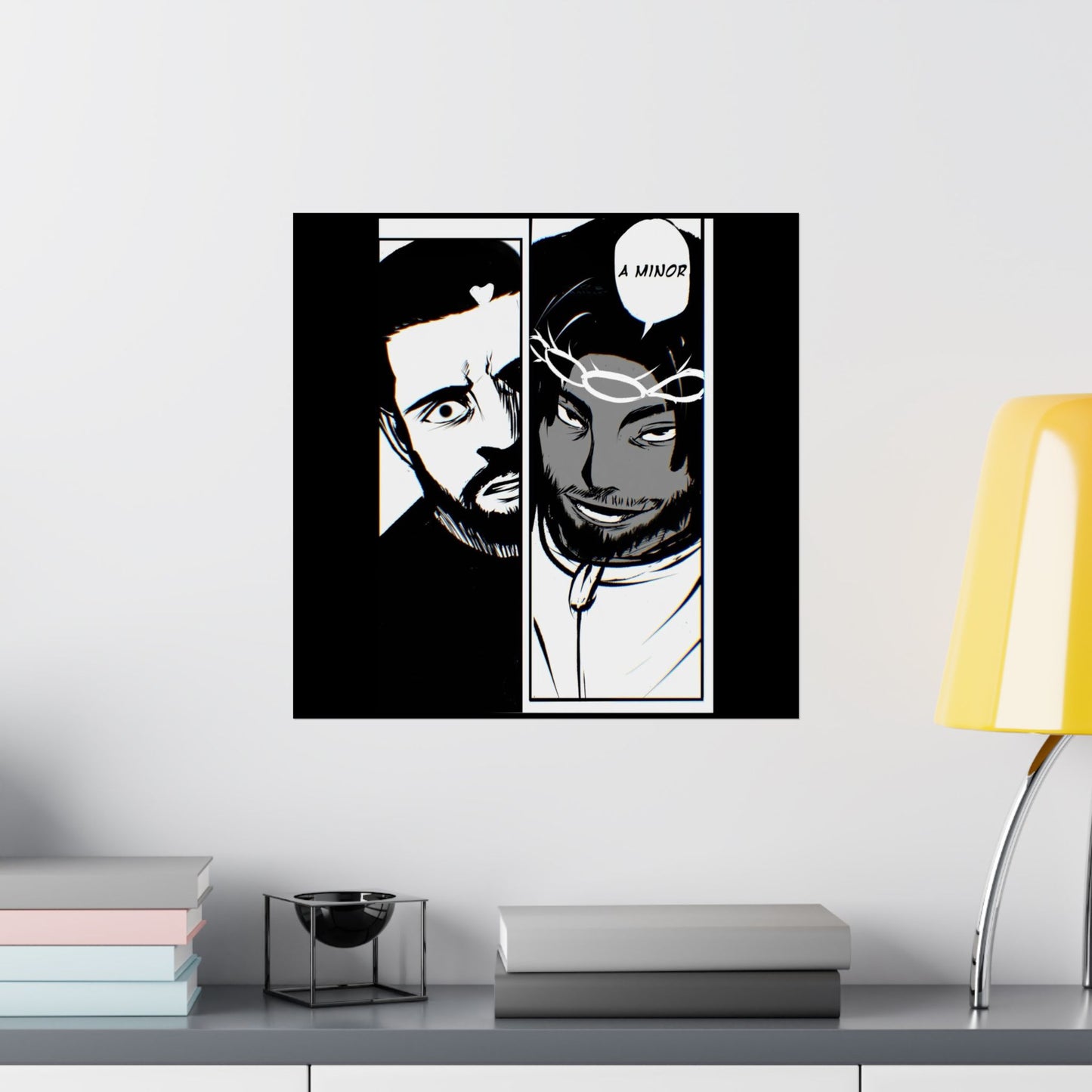 Kendrick Lamar Vs Drake Anime Battle - Matte Posters