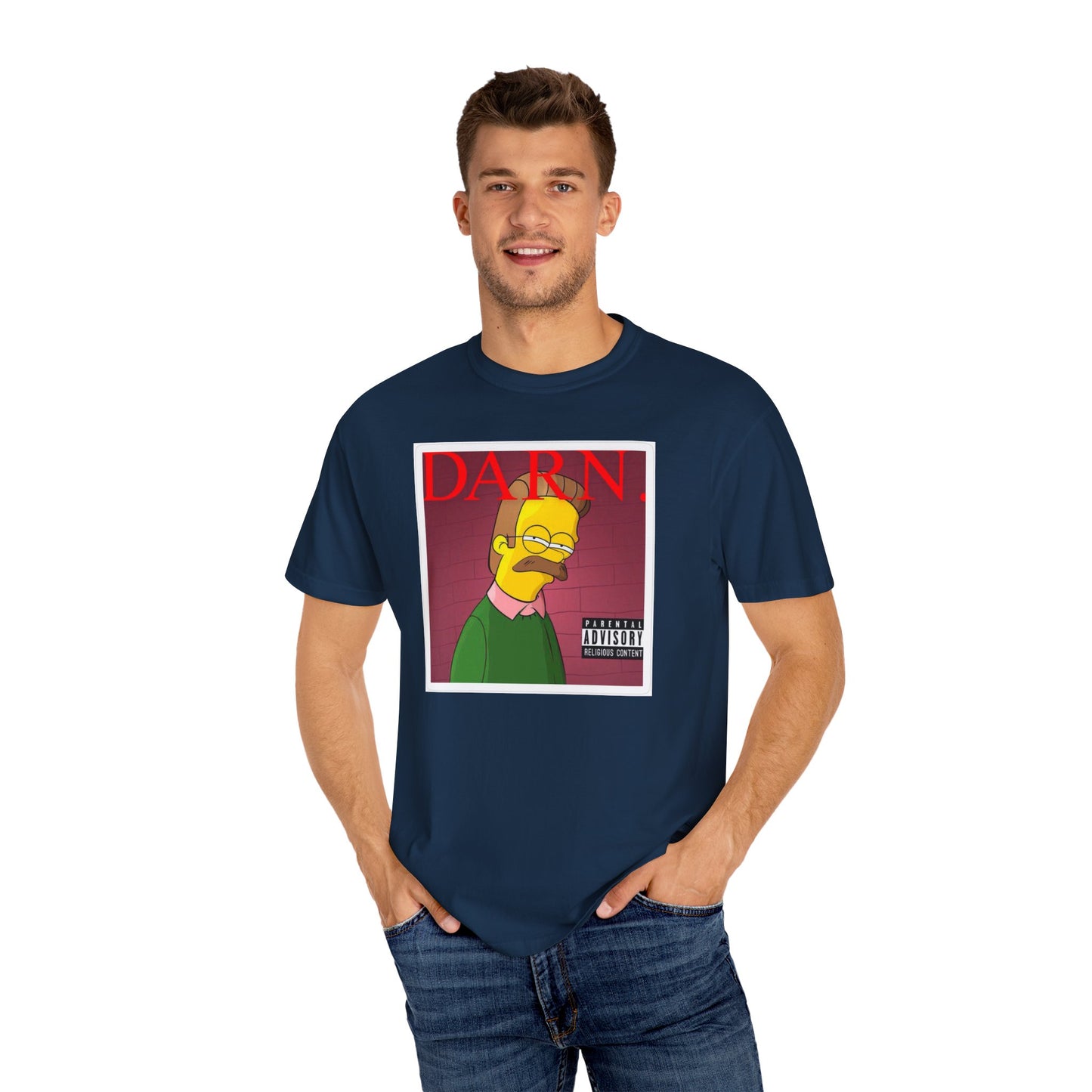 Kendrick Lamar X Simpsons 'Darn' Ned Flanders Mashup - T-shirt, Graphic Tee, Unisex