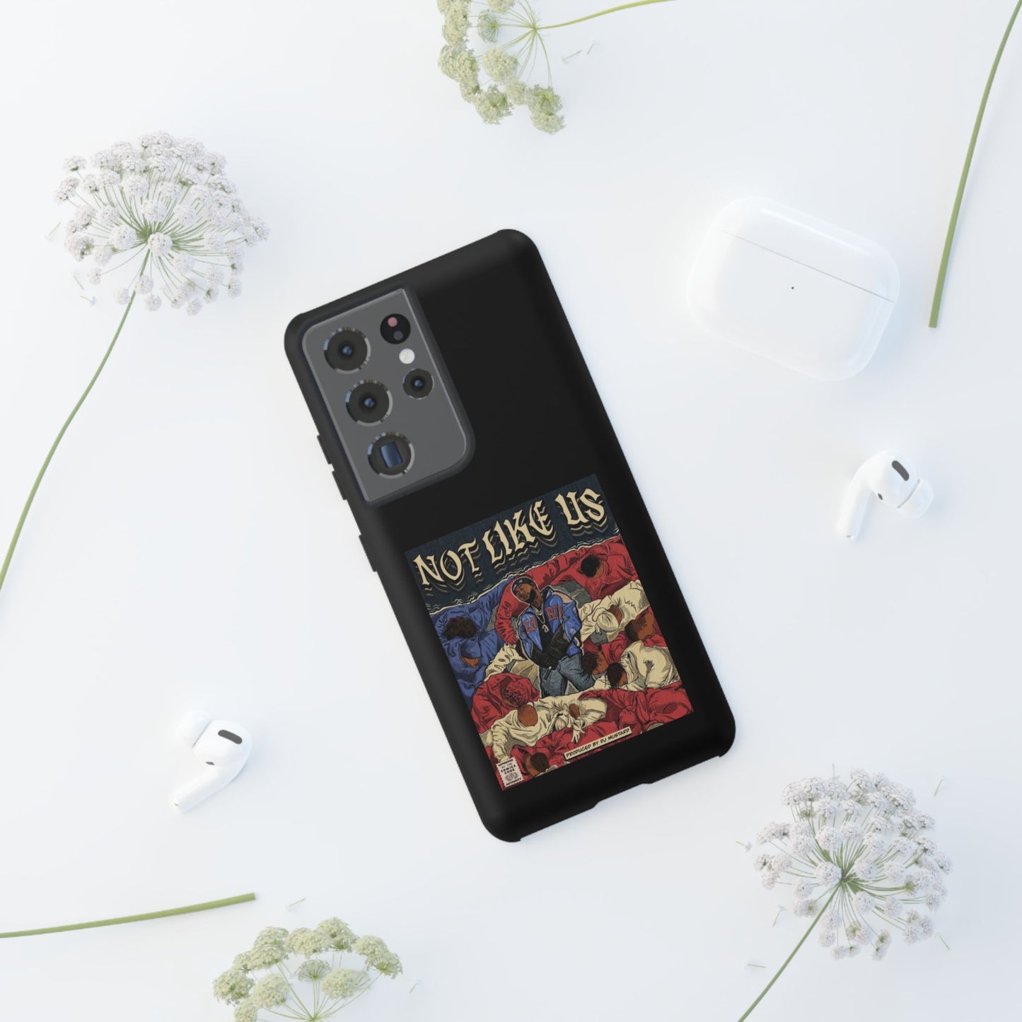 Kendrick Lamar "Not Like Us" Comic Book Cover Tough Phone Case – Hip Hop Art, Shockproof Dual-Layer Protection