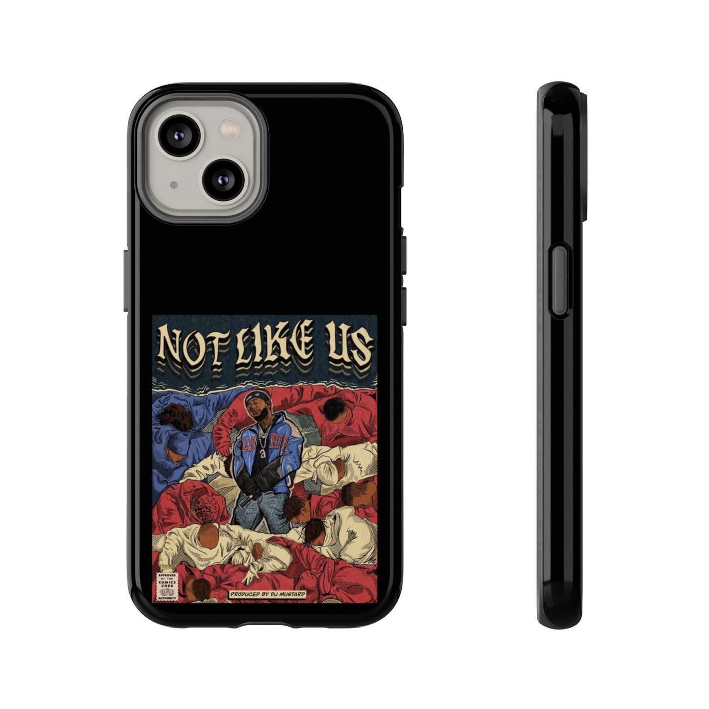 Kendrick Lamar "Not Like Us" Comic Book Cover Tough Phone Case – Hip Hop Art, Shockproof Dual-Layer Protection