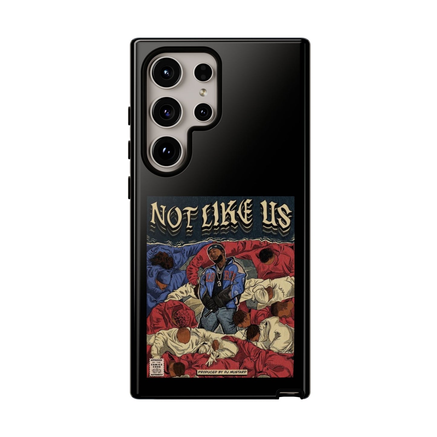 Kendrick Lamar "Not Like Us" Comic Book Cover Tough Phone Case – Hip Hop Art, Shockproof Dual-Layer Protection