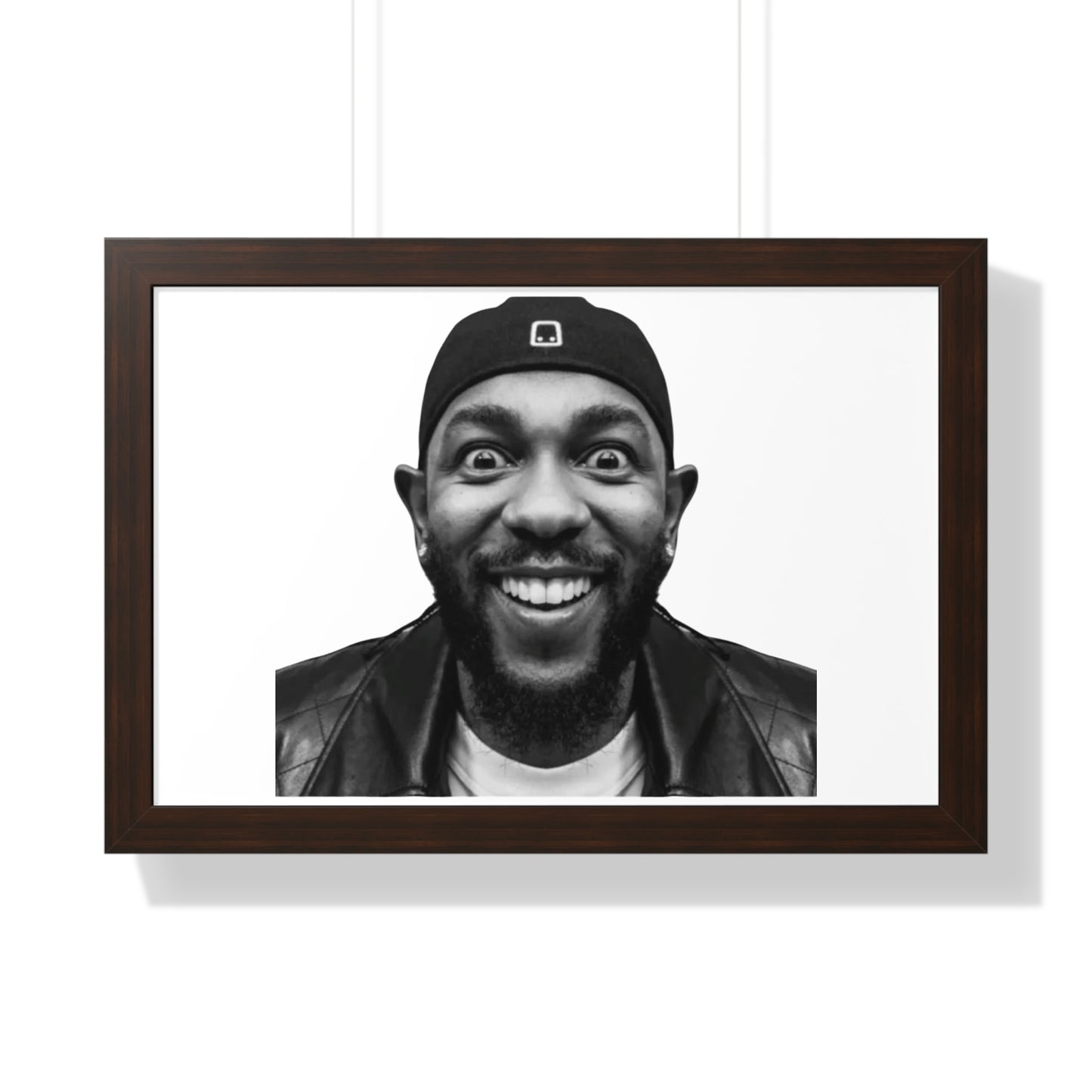 Kendrick Lamar Meme Face Mustard - Framed Poster