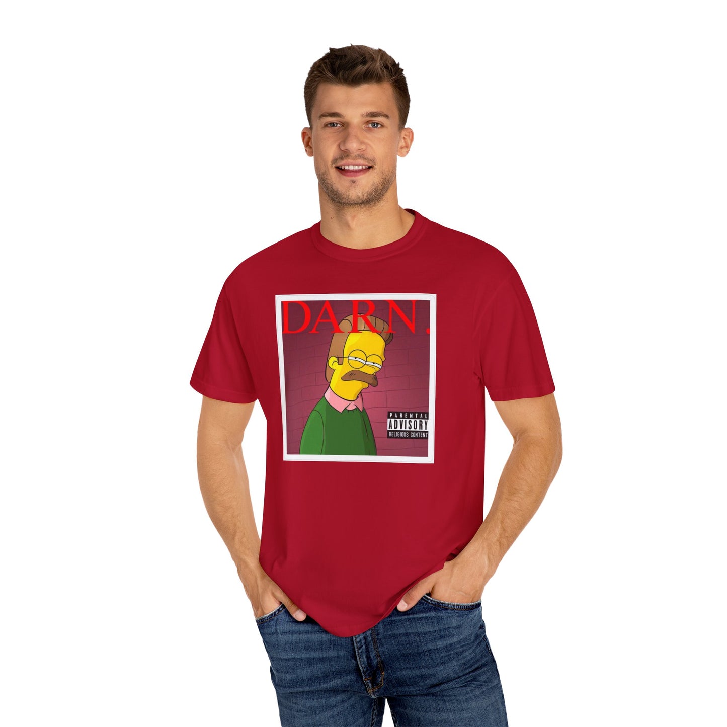 Kendrick Lamar X Simpsons 'Darn' Ned Flanders Mashup - T-shirt, Graphic Tee, Unisex
