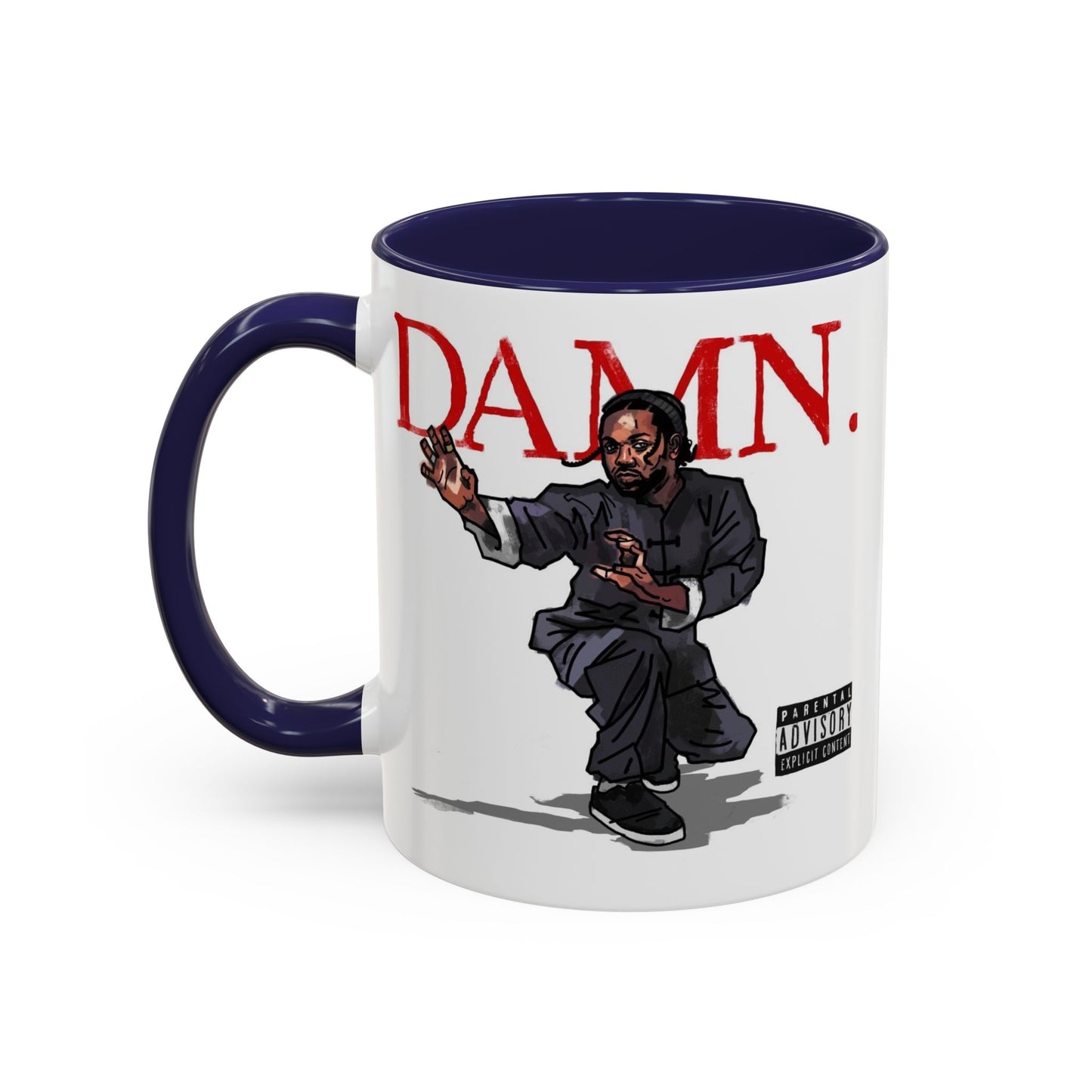 Kendrick Lamar “Kung Fu Kenny” DAMN Mug – Hip-Hop Coffee Cup, Artistic Fan Gift