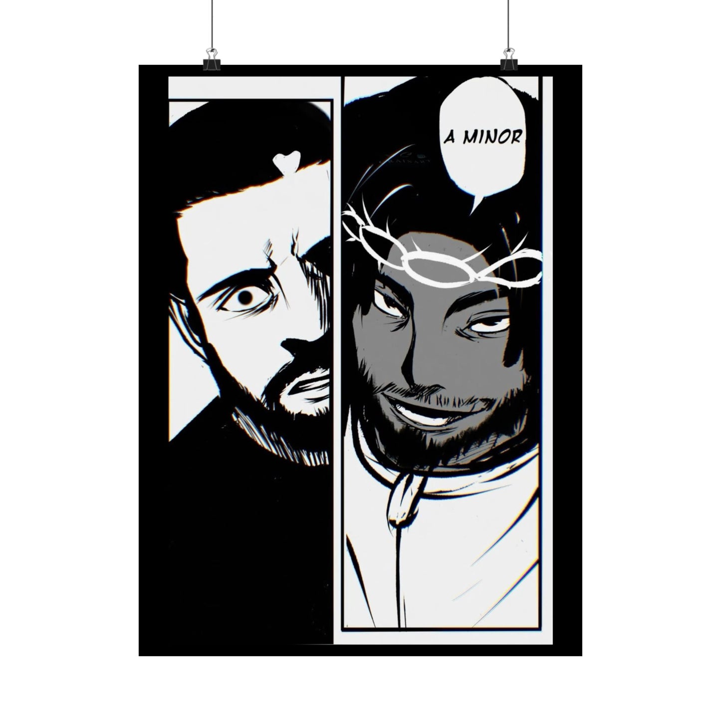 Kendrick Lamar Vs Drake Anime Battle - Matte Posters