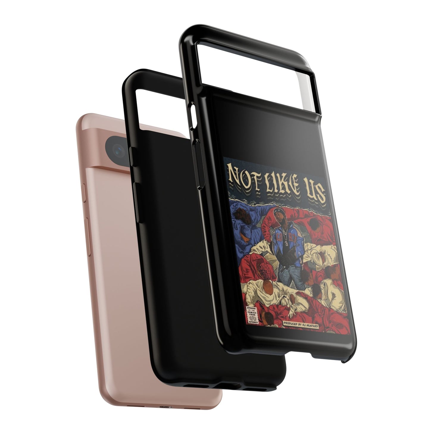 Kendrick Lamar "Not Like Us" Comic Book Cover Tough Phone Case – Hip Hop Art, Shockproof Dual-Layer Protection