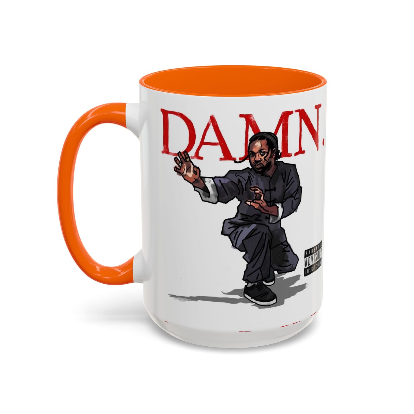 Kendrick Lamar “Kung Fu Kenny” DAMN Mug – Hip-Hop Coffee Cup, Artistic Fan Gift