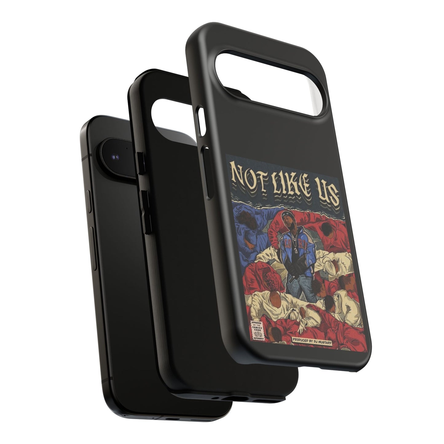 Kendrick Lamar "Not Like Us" Comic Book Cover Tough Phone Case – Hip Hop Art, Shockproof Dual-Layer Protection