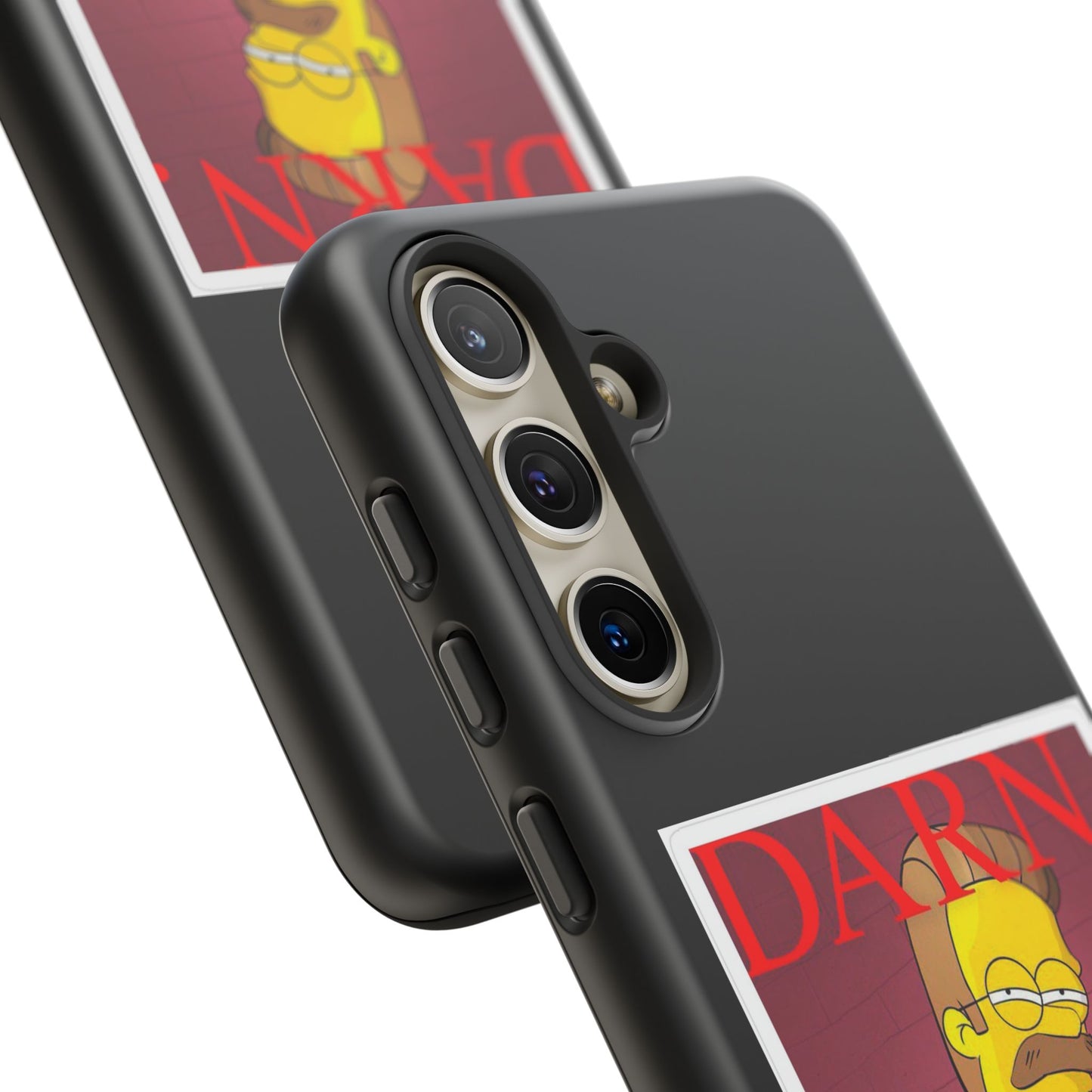 Kendrick Lamar X Simpsons "DARN" Ned Flanders Tough Phone Case – Funny Rap Mashup Cover for iPhone, Samsung, & More