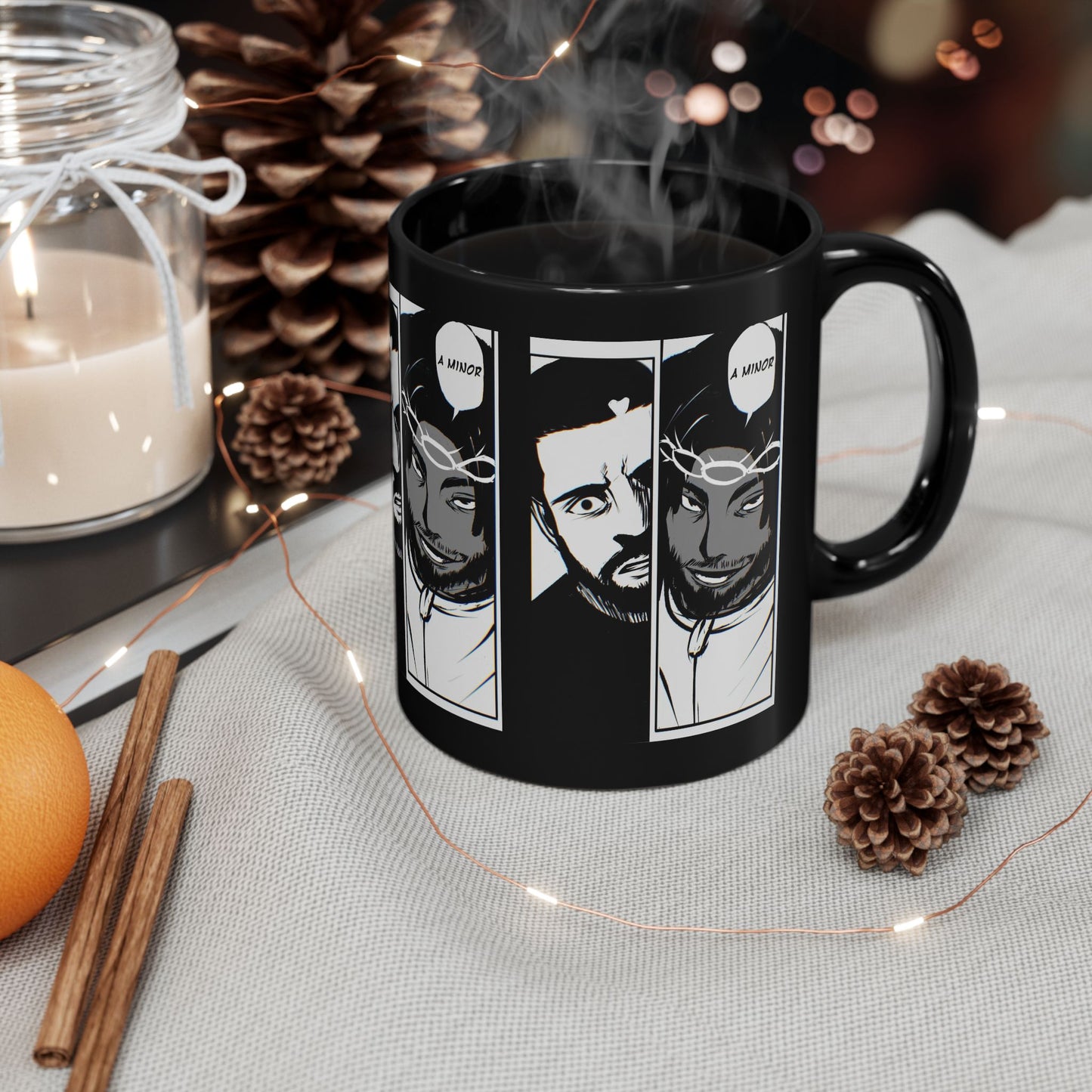 Kendrick Lamar Drake Anime Battle - Mug, Black (11oz, 15oz)