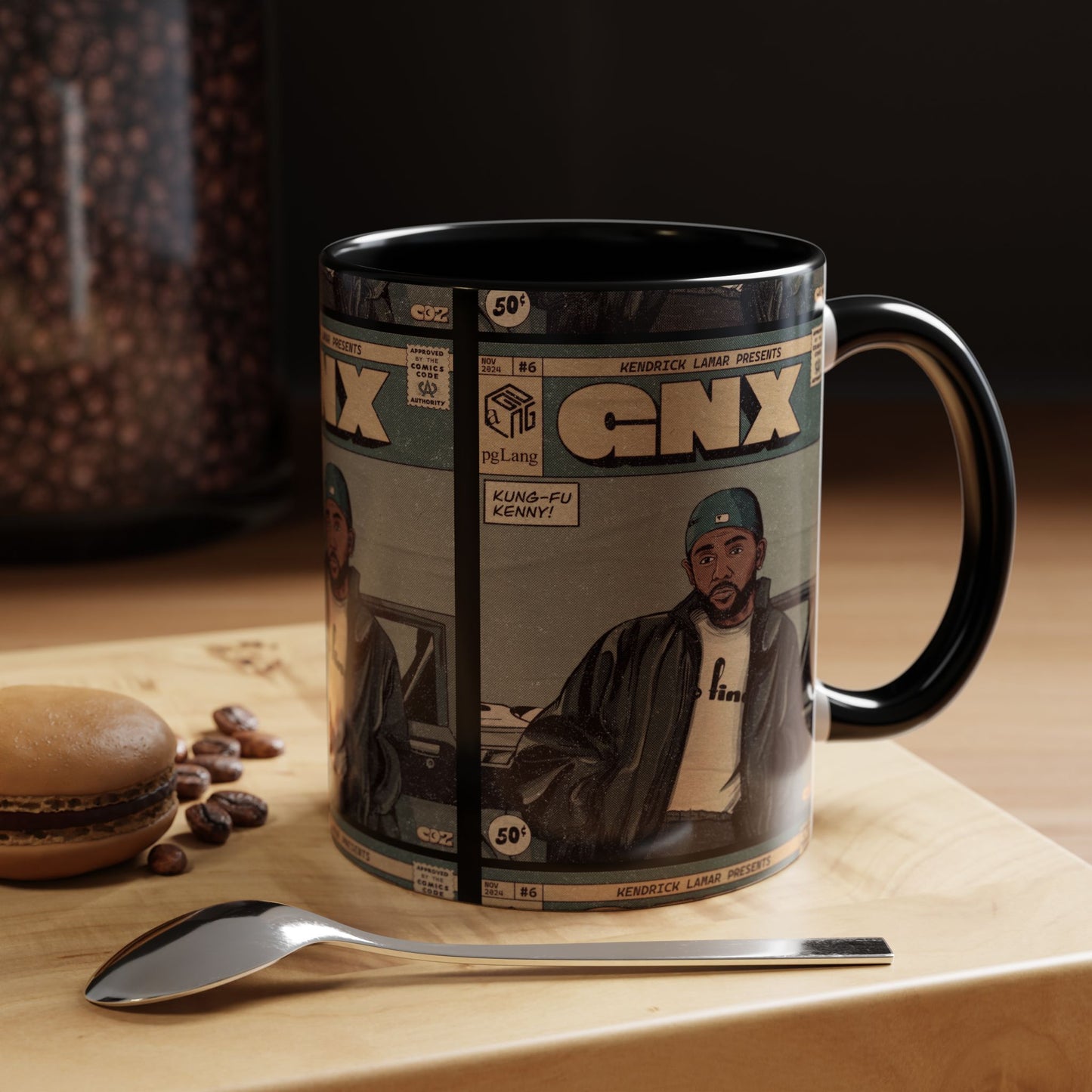 Kendrick Lamar "GNX" Comic Cover Mug – Hip-Hop Art Coffee Cup, Gift for Music Fans