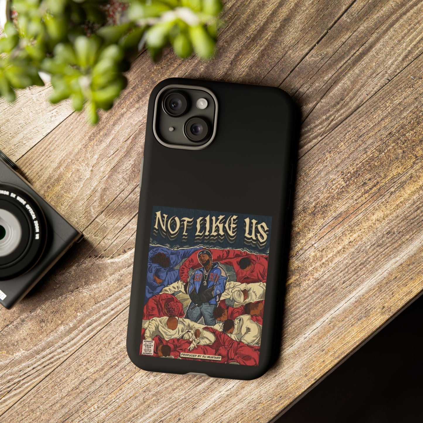 Kendrick Lamar "Not Like Us" Comic Book Cover Tough Phone Case – Hip Hop Art, Shockproof Dual-Layer Protection