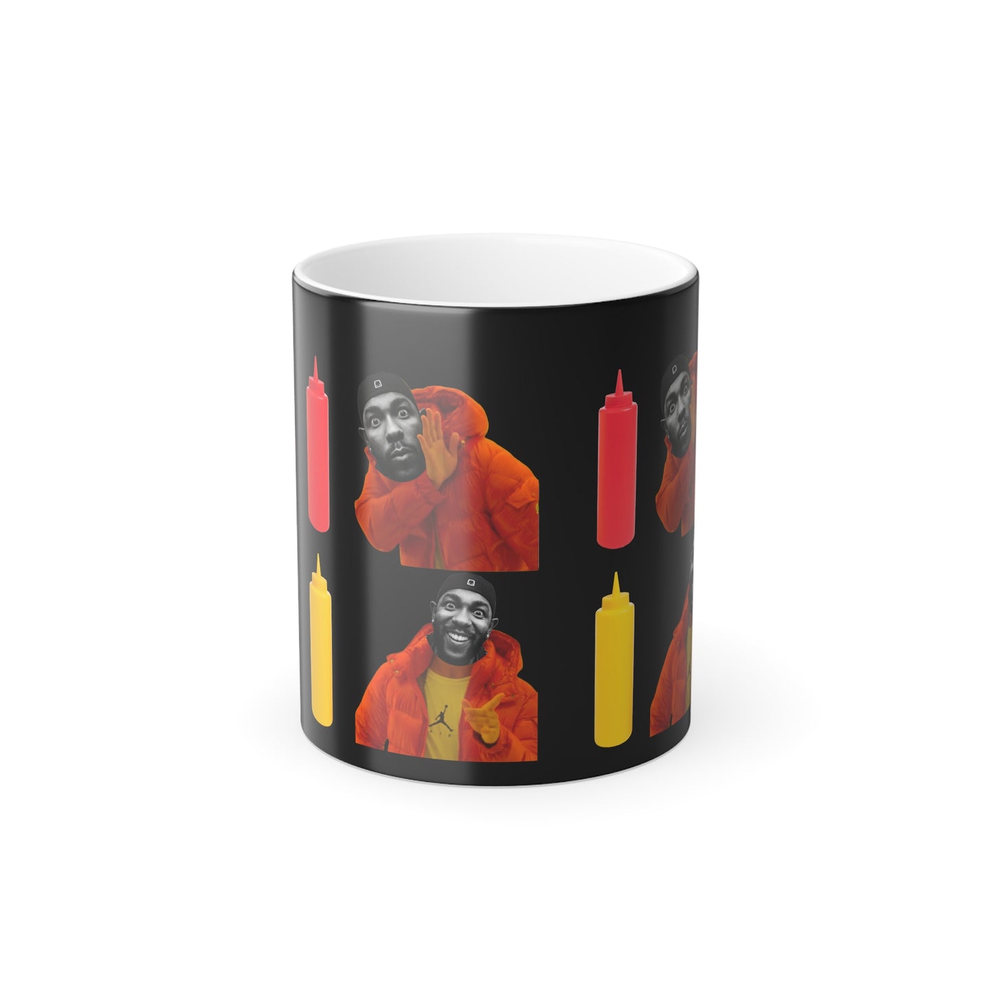 Kendrick Lamar Mustard Drake Meme Mug - Color Morphing 11oz