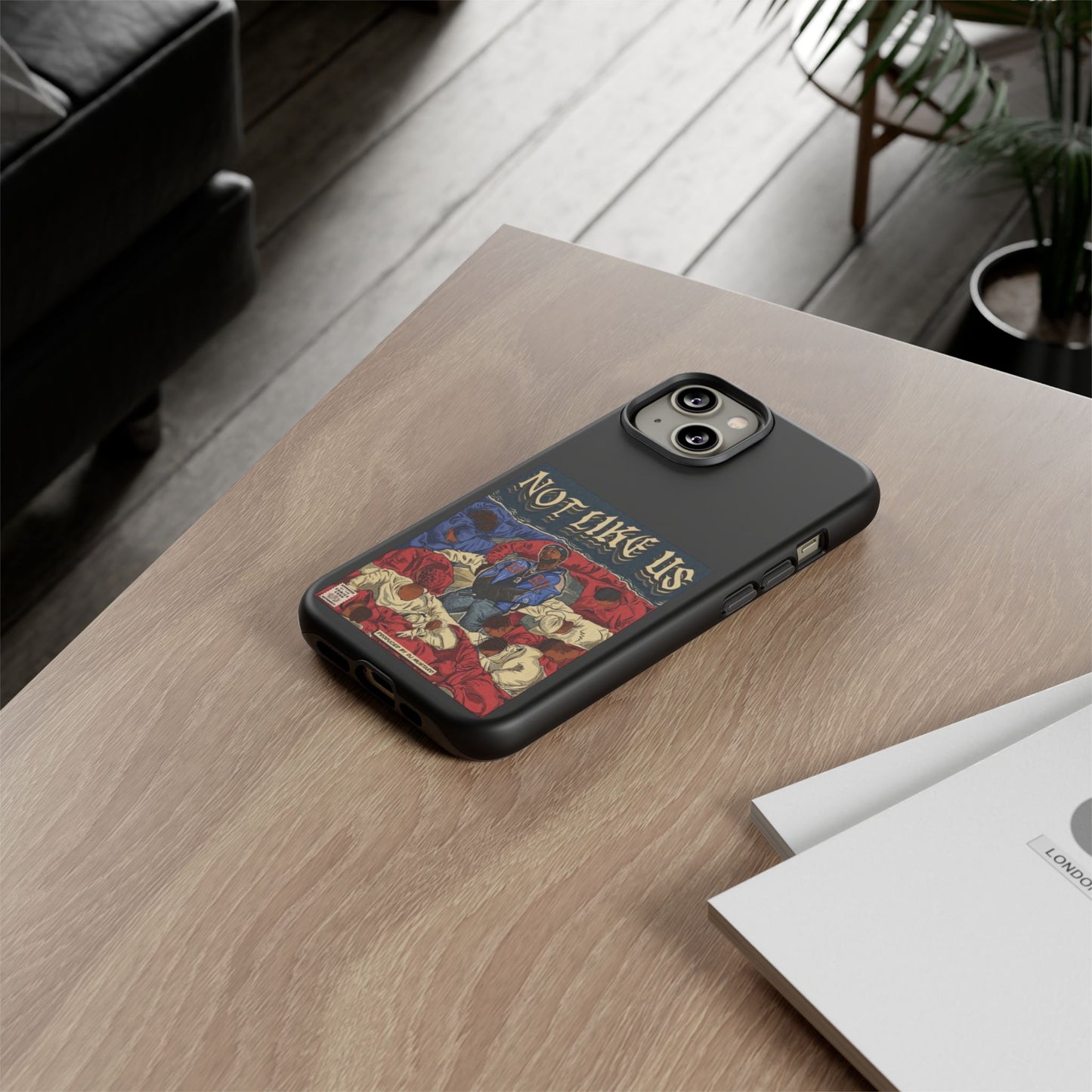Kendrick Lamar "Not Like Us" Comic Book Cover Tough Phone Case – Hip Hop Art, Shockproof Dual-Layer Protection