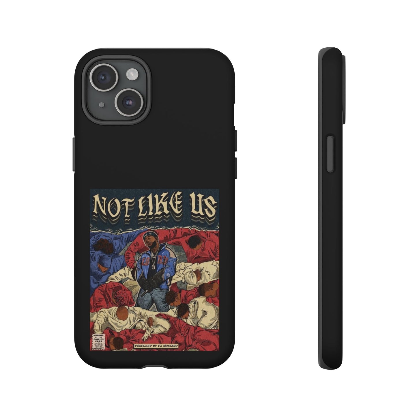 Kendrick Lamar "Not Like Us" Comic Book Cover Tough Phone Case – Hip Hop Art, Shockproof Dual-Layer Protection