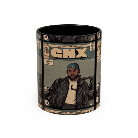 Kendrick Lamar "GNX" Comic Cover Mug – Hip-Hop Art Coffee Cup, Gift for Music Fans