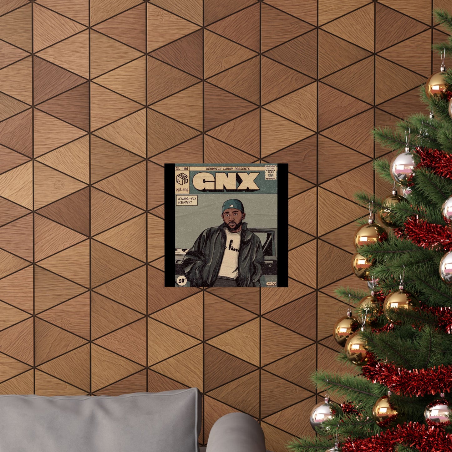 Kendrick Lamar "GNX" Comic Book Cover - Matte Poster – Wall Art Print | Hip-Hop Room Decor | Rap Album Cover Aesthetic