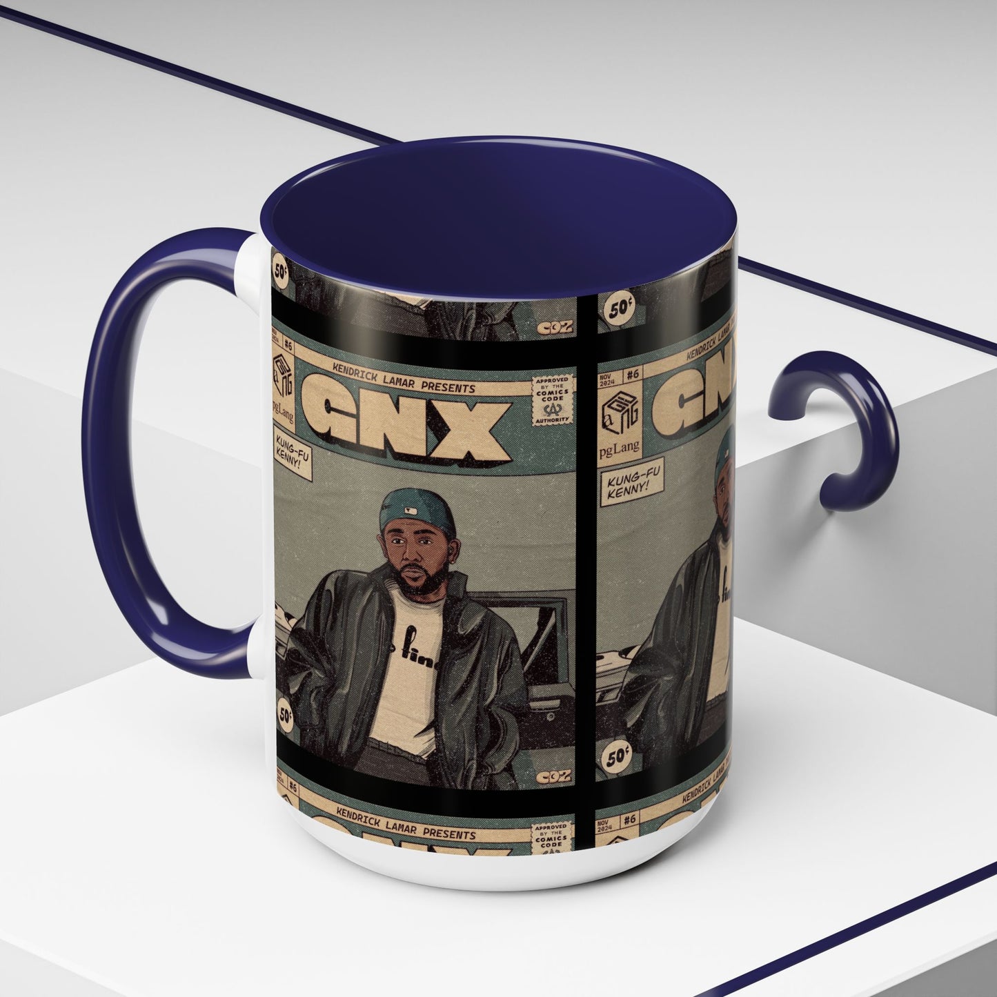 Kendrick Lamar "GNX" Comic Cover Mug – Hip-Hop Art Coffee Cup, Gift for Music Fans