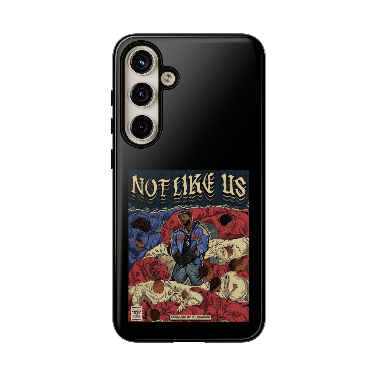 Kendrick Lamar "Not Like Us" Comic Book Cover Tough Phone Case – Hip Hop Art, Shockproof Dual-Layer Protection