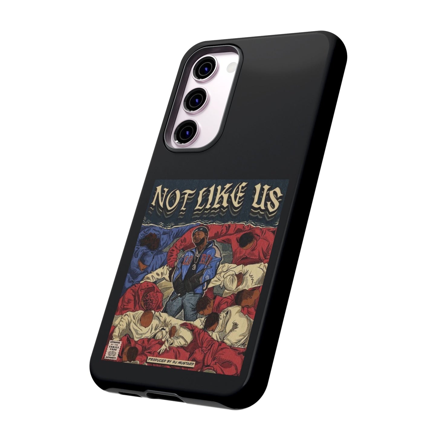 Kendrick Lamar "Not Like Us" Comic Book Cover Tough Phone Case – Hip Hop Art, Shockproof Dual-Layer Protection