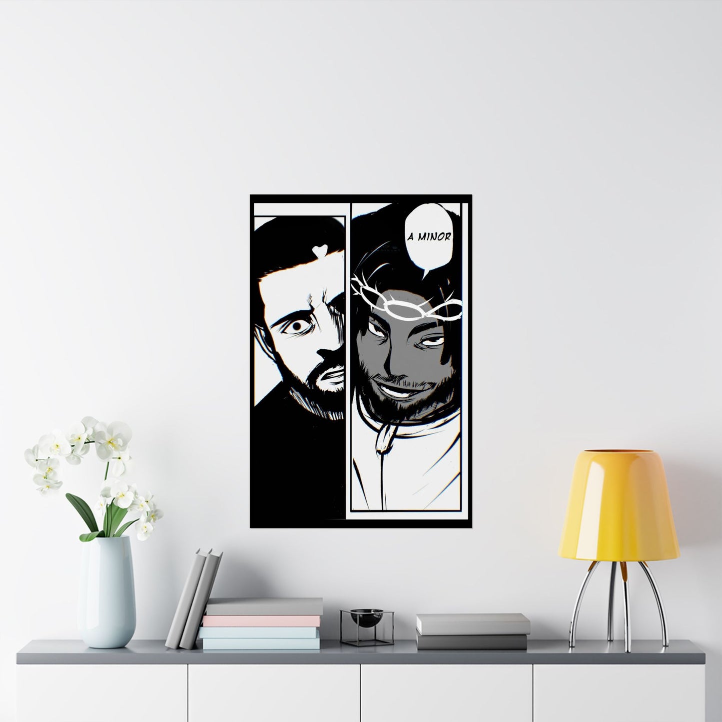 Kendrick Lamar Vs Drake Anime Battle - Matte Posters