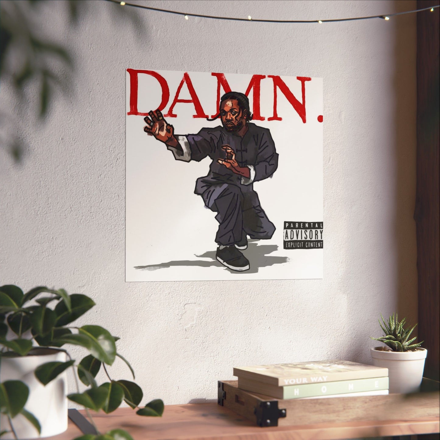 Kendrick Lamar "Kung Fu Kenny" DAMN Album - Matte Poster - Art Print – Hip Hop Matte Wall Decor – Rap Music Fan Gift