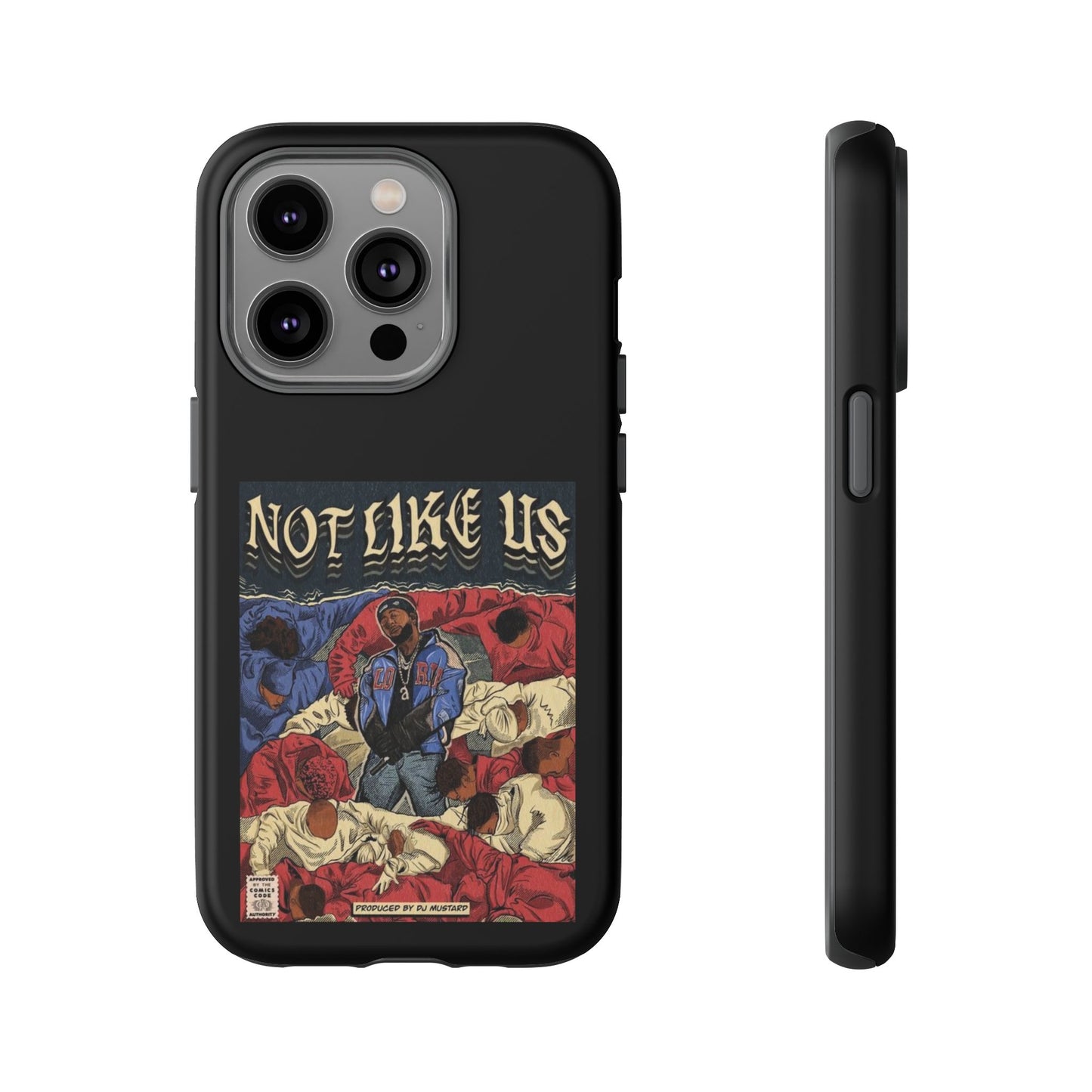 Kendrick Lamar "Not Like Us" Comic Book Cover Tough Phone Case – Hip Hop Art, Shockproof Dual-Layer Protection