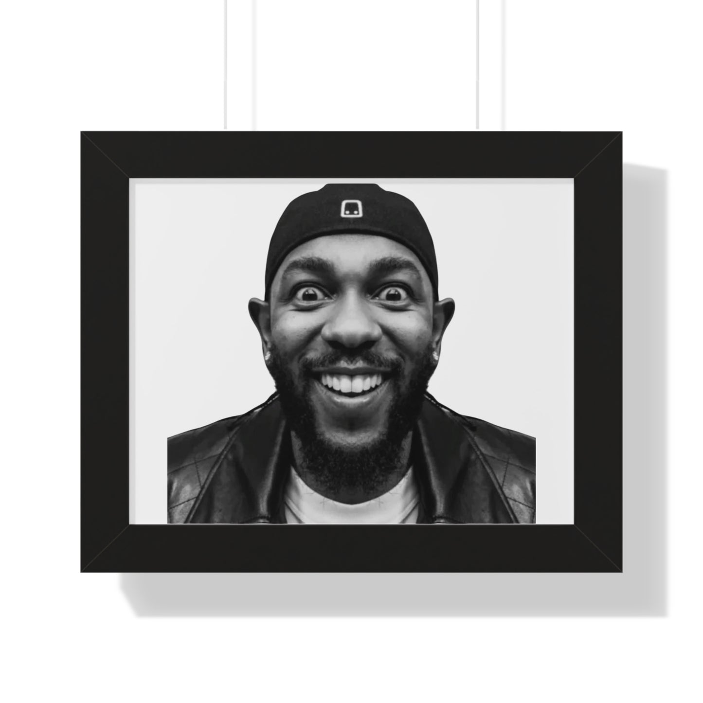 Kendrick Lamar Meme Face Mustard - Framed Poster