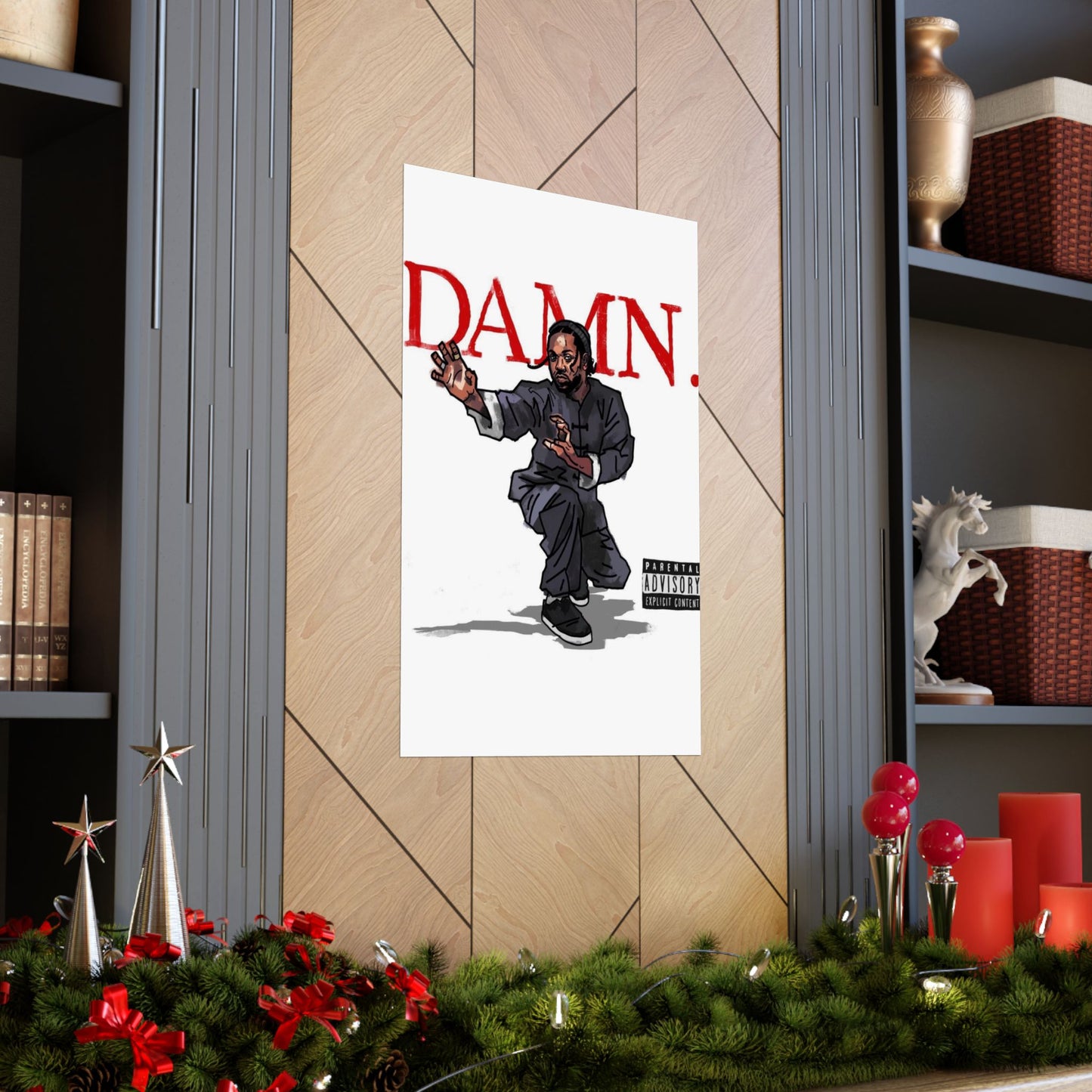 Kendrick Lamar "Kung Fu Kenny" DAMN Album - Matte Poster - Art Print – Hip Hop Matte Wall Decor – Rap Music Fan Gift