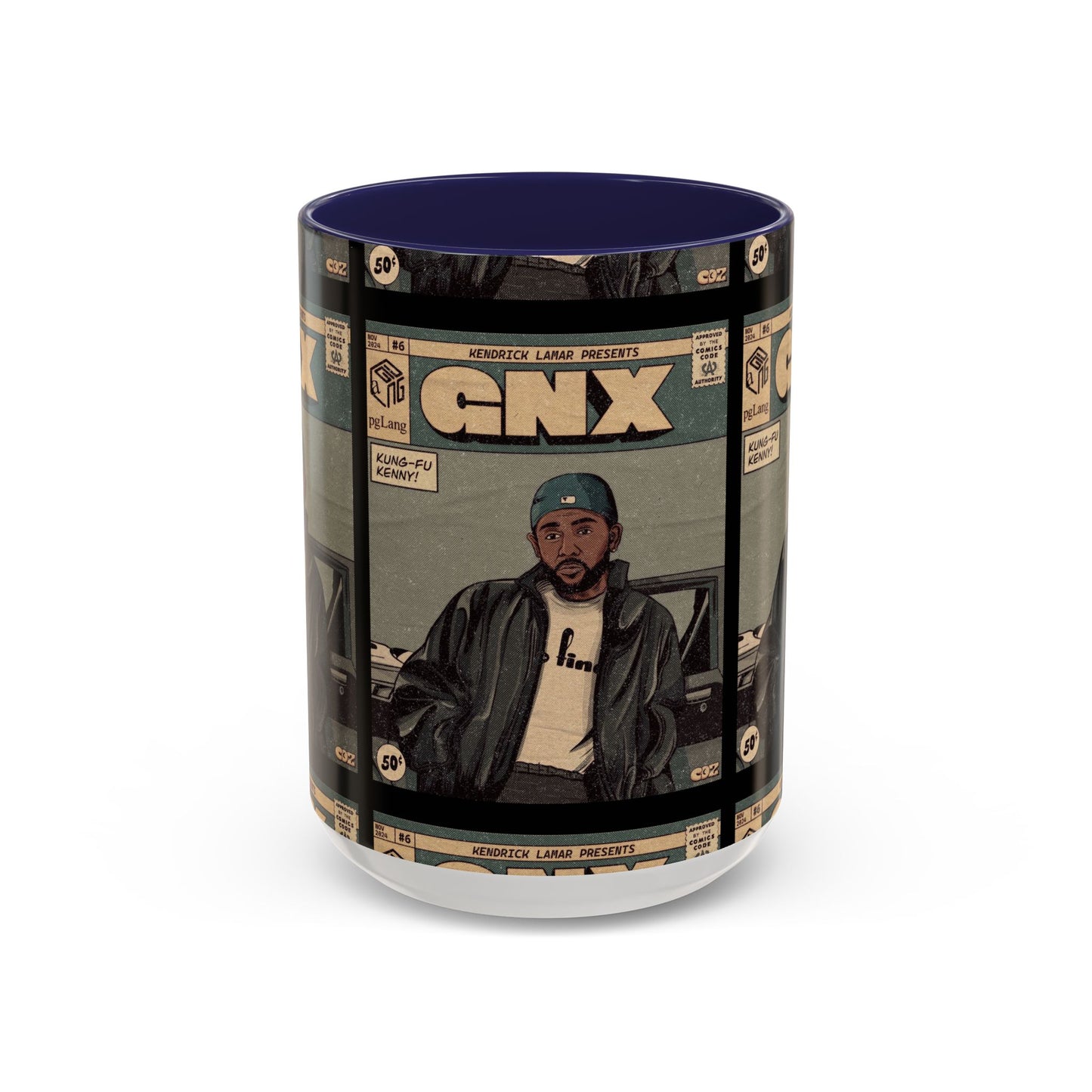 Kendrick Lamar "GNX" Comic Cover Mug – Hip-Hop Art Coffee Cup, Gift for Music Fans