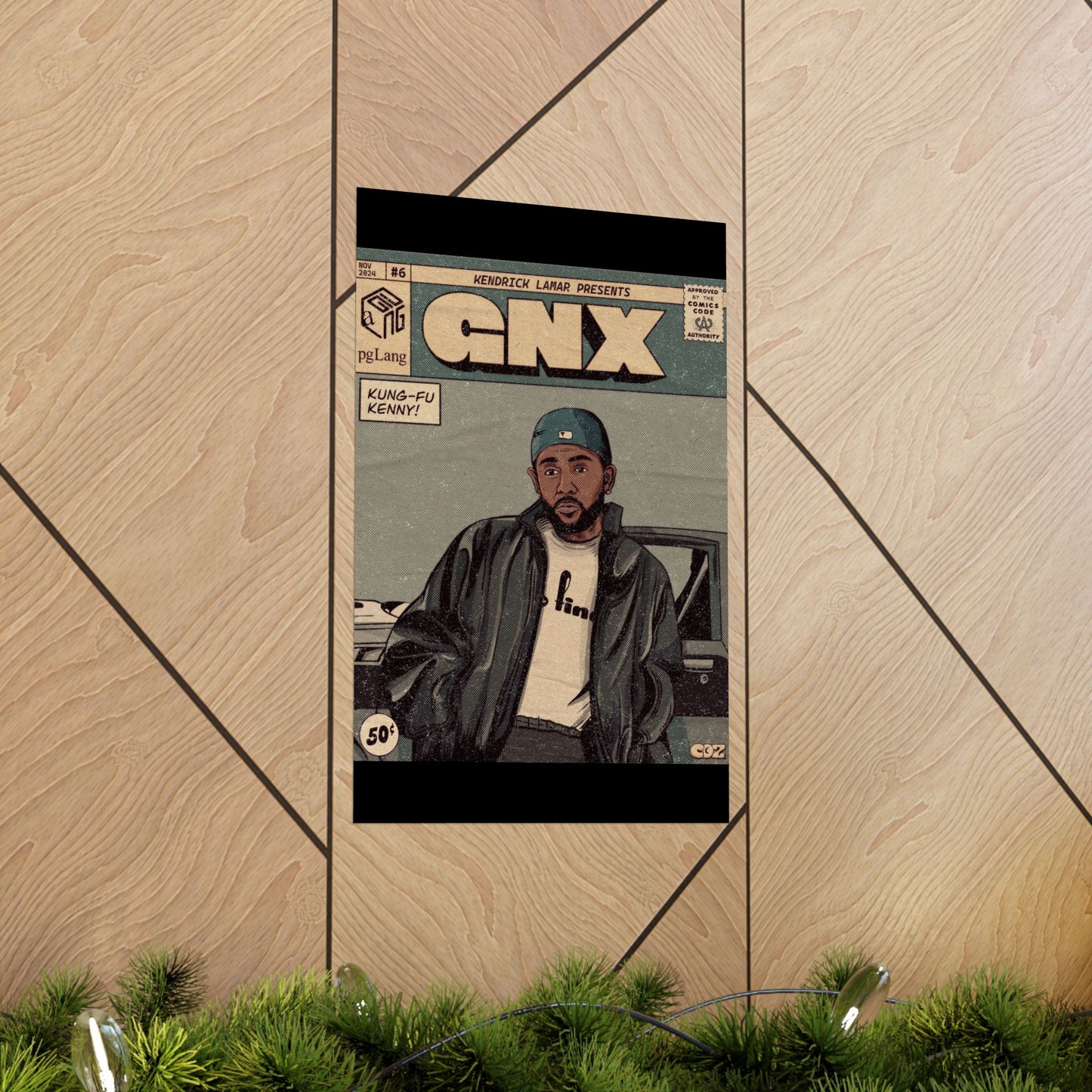 Kendrick Lamar "GNX" Comic Book Cover - Matte Poster – Wall Art Print | Hip-Hop Room Decor | Rap Album Cover Aesthetic