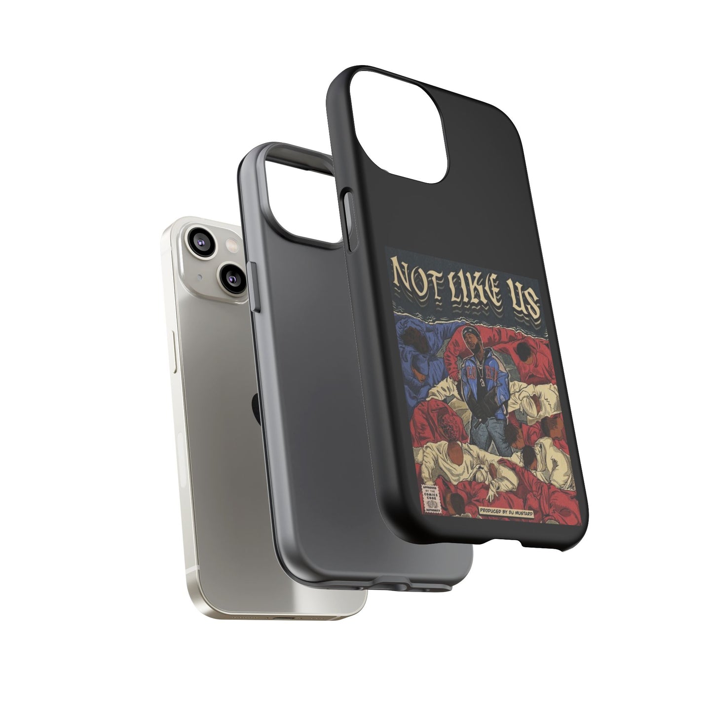 Kendrick Lamar "Not Like Us" Comic Book Cover Tough Phone Case – Hip Hop Art, Shockproof Dual-Layer Protection