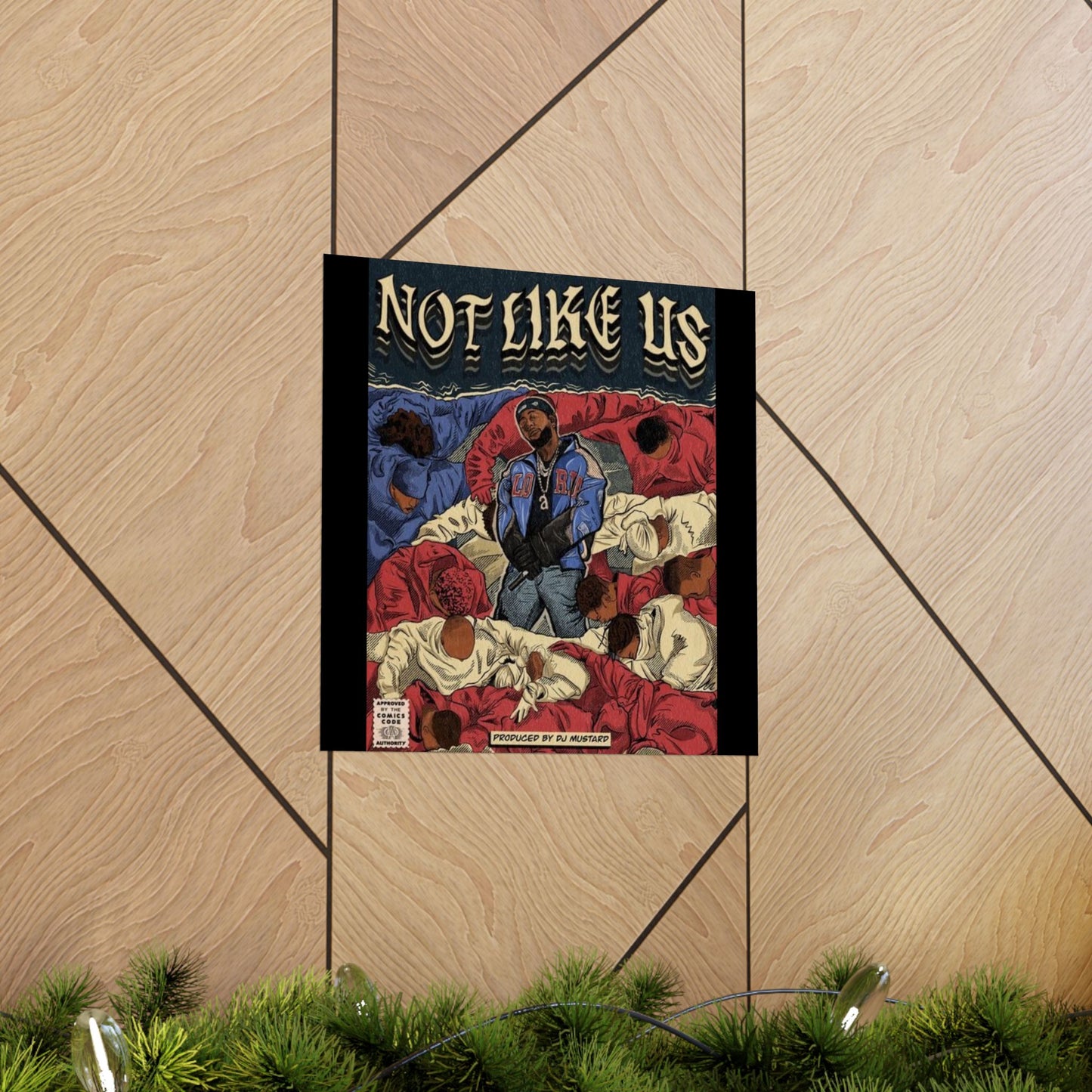 Kendrick Lamar "Not Like Us" Comic Book Cover - Matte Poster – Hip Hop Wall Art, Music Legend Print, Matte Finish Poster for Home & Office Decor