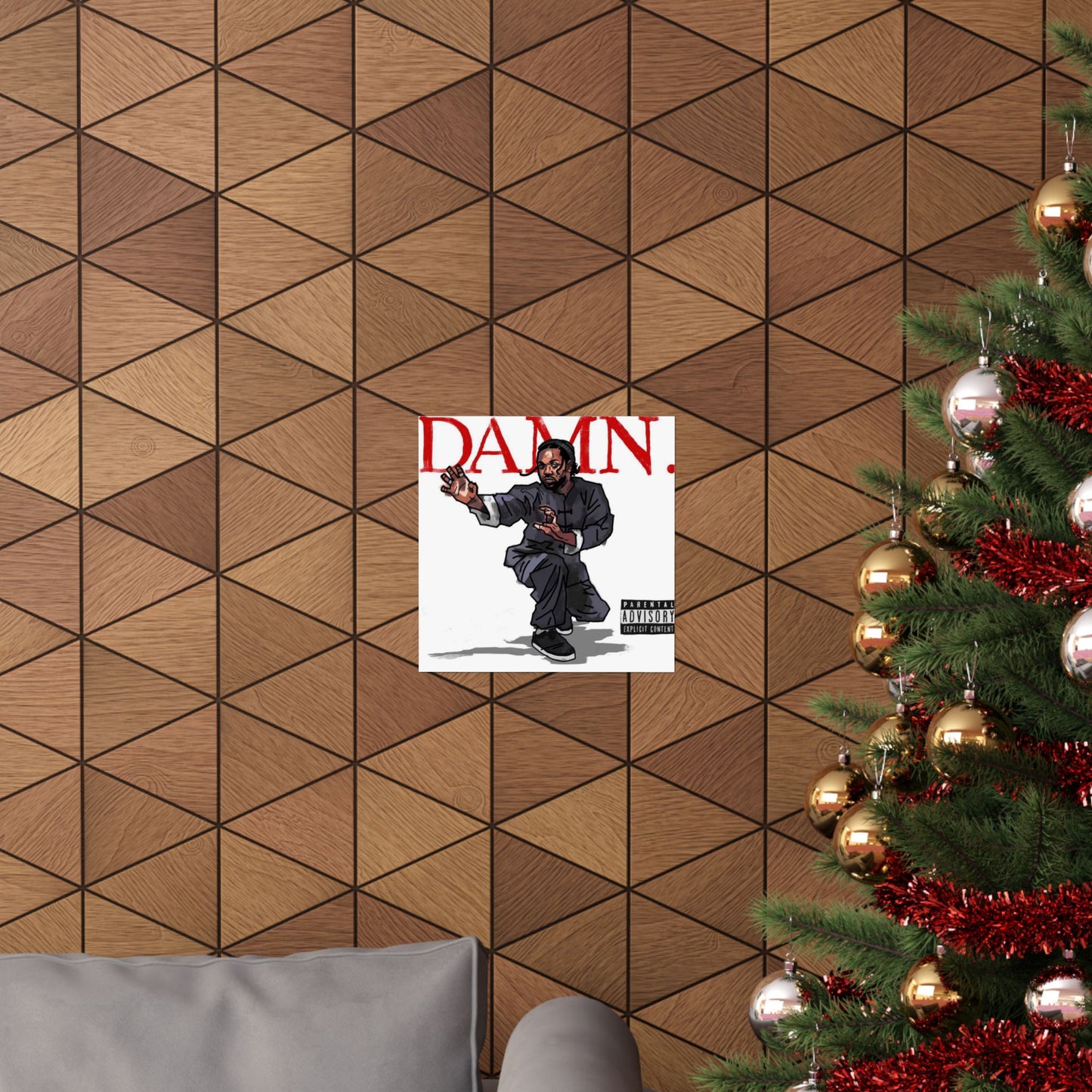Kendrick Lamar "Kung Fu Kenny" DAMN Album - Matte Poster - Art Print – Hip Hop Matte Wall Decor – Rap Music Fan Gift