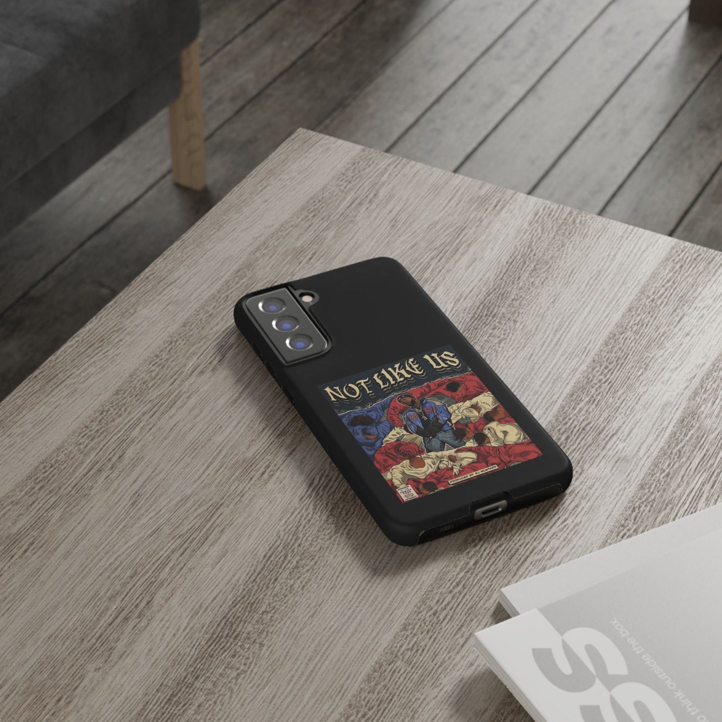 Kendrick Lamar "Not Like Us" Comic Book Cover Tough Phone Case – Hip Hop Art, Shockproof Dual-Layer Protection