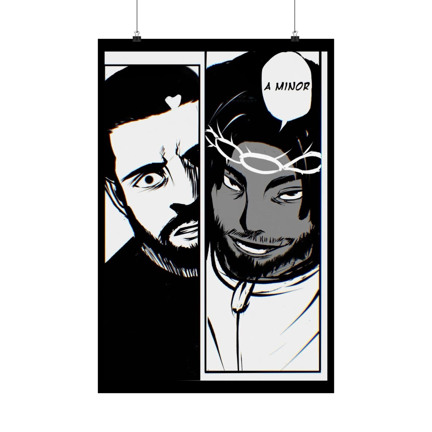 Kendrick Lamar Vs Drake Anime Battle - Matte Posters