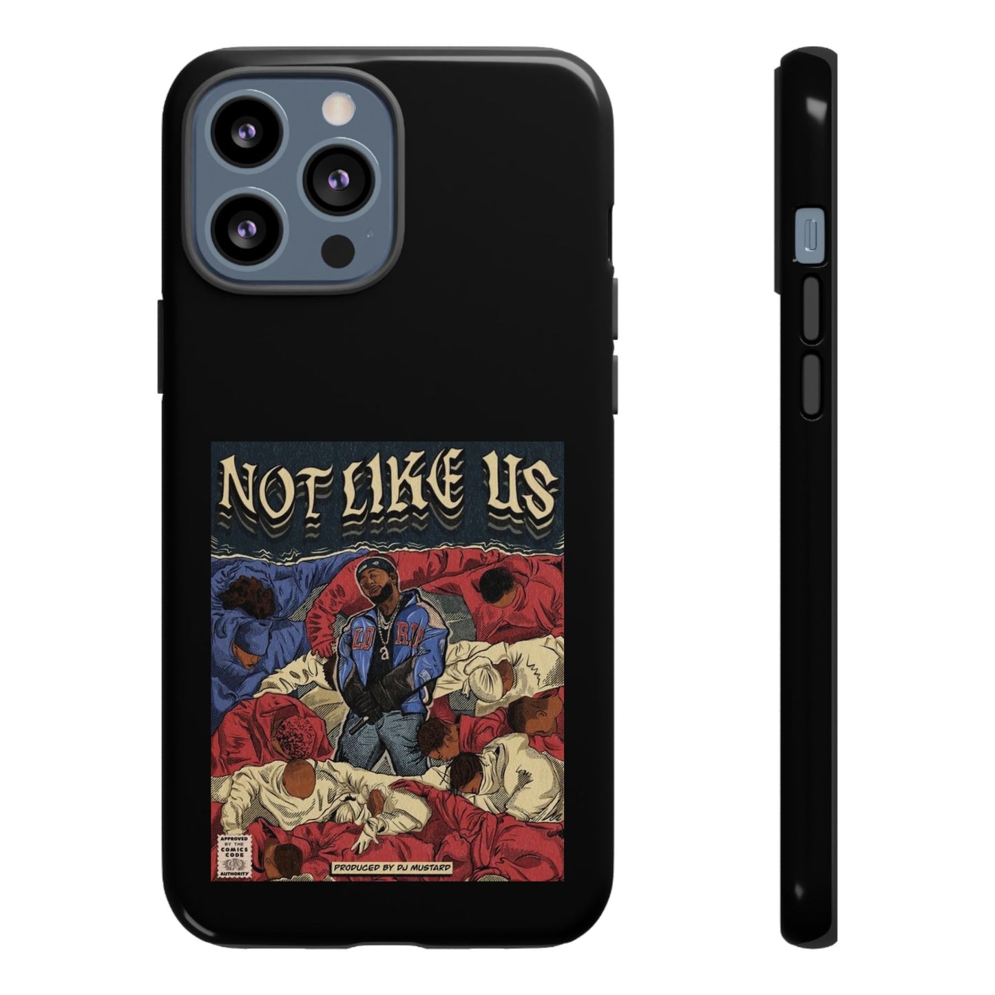 Kendrick Lamar "Not Like Us" Comic Book Cover Tough Phone Case – Hip Hop Art, Shockproof Dual-Layer Protection