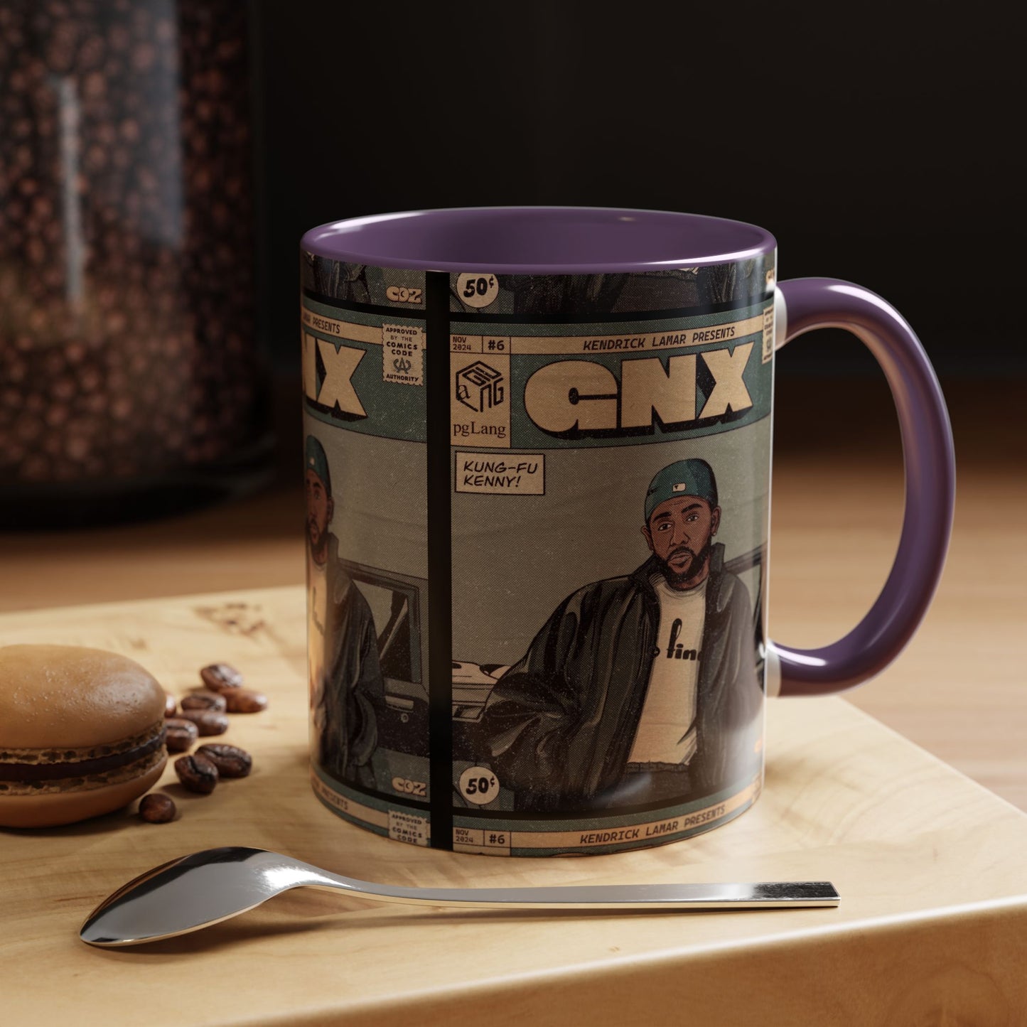 Kendrick Lamar "GNX" Comic Cover Mug – Hip-Hop Art Coffee Cup, Gift for Music Fans