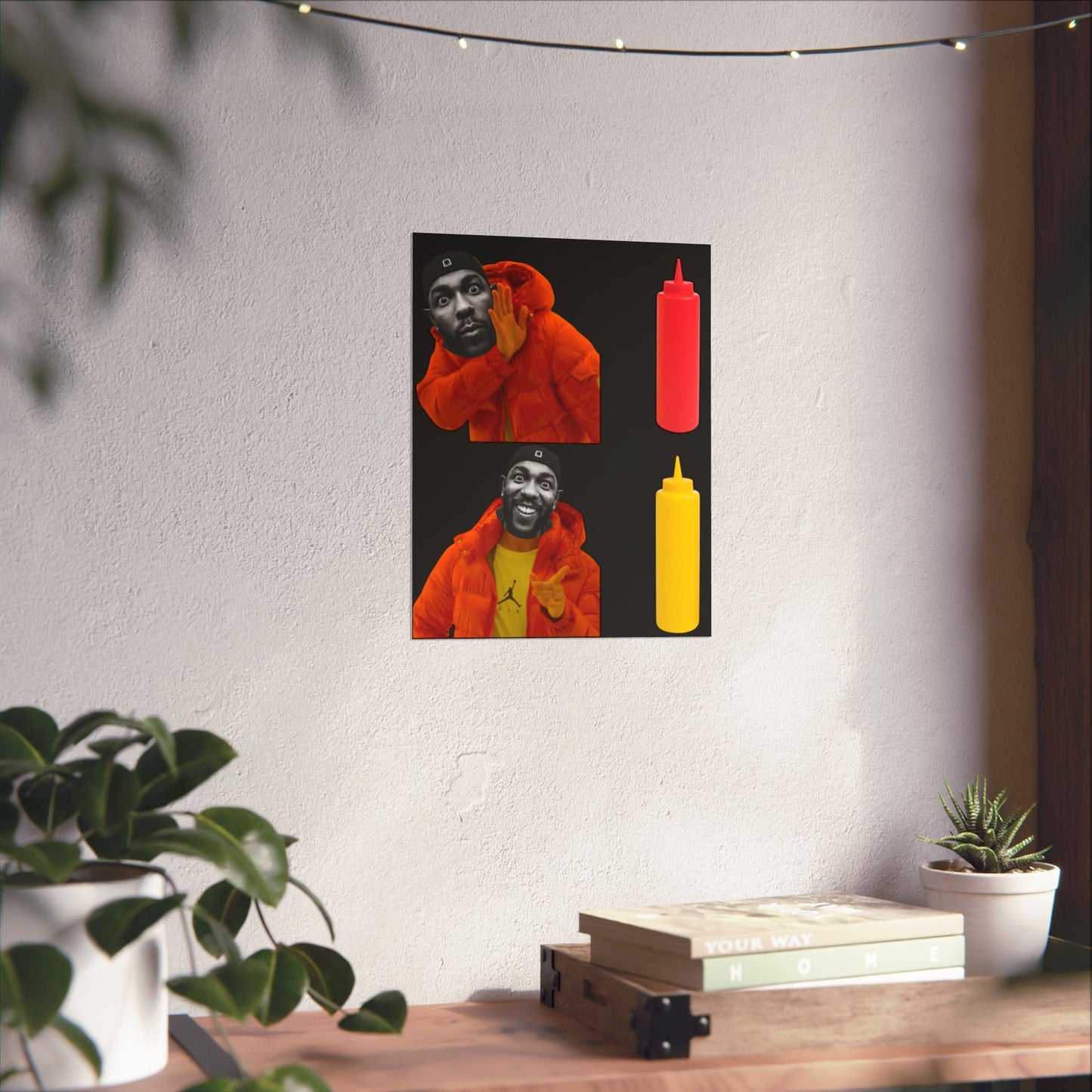 Kendrick Lamar MUSTARD Drake Meme - Matte Posters, Vibrant