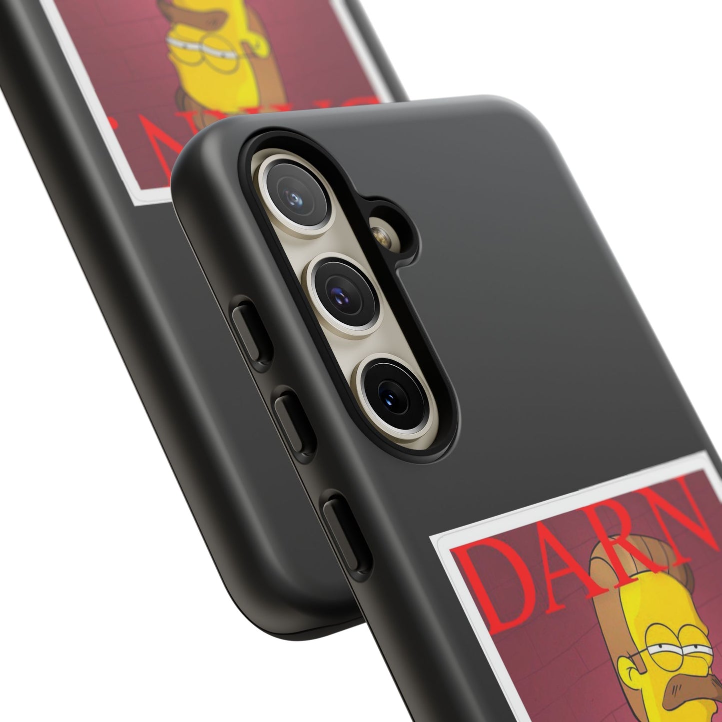 Kendrick Lamar X Simpsons "DARN" Ned Flanders Tough Phone Case – Funny Rap Mashup Cover for iPhone, Samsung, & More