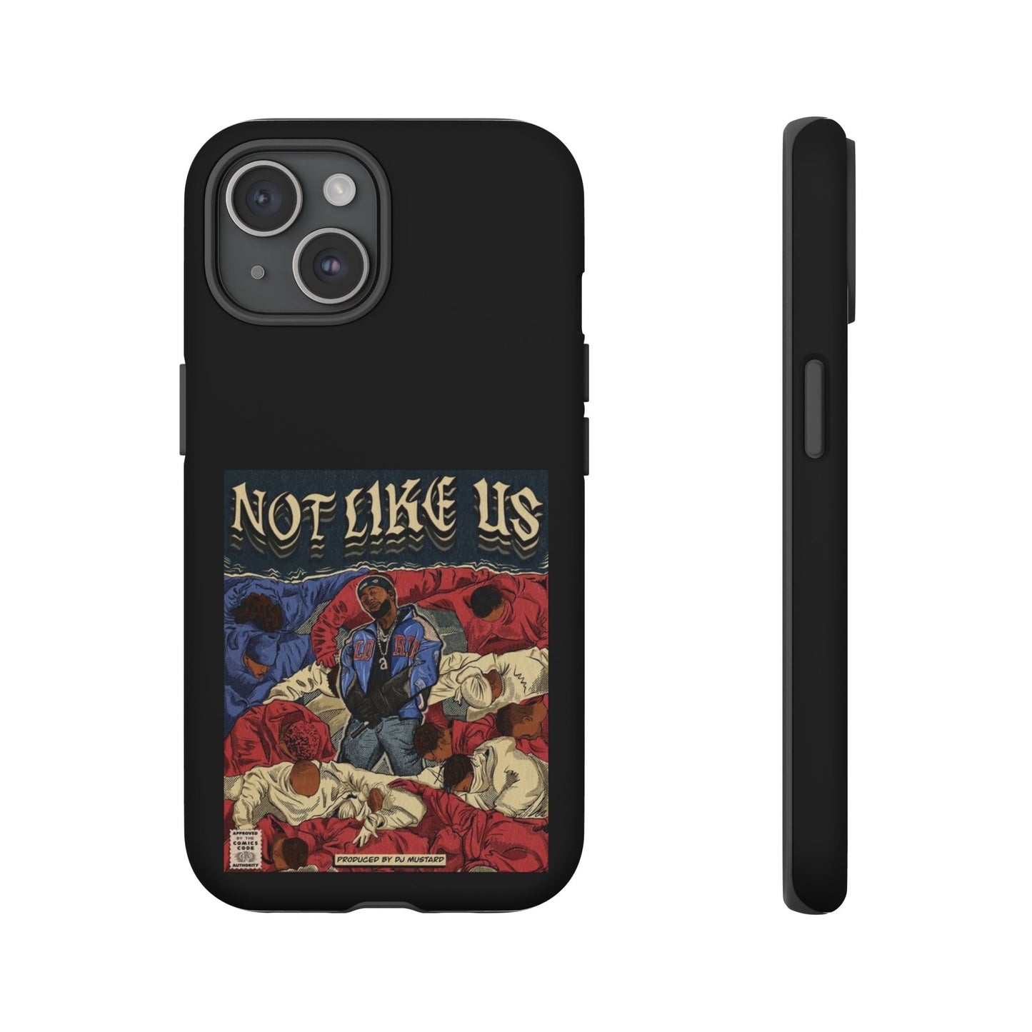Kendrick Lamar "Not Like Us" Comic Book Cover Tough Phone Case – Hip Hop Art, Shockproof Dual-Layer Protection