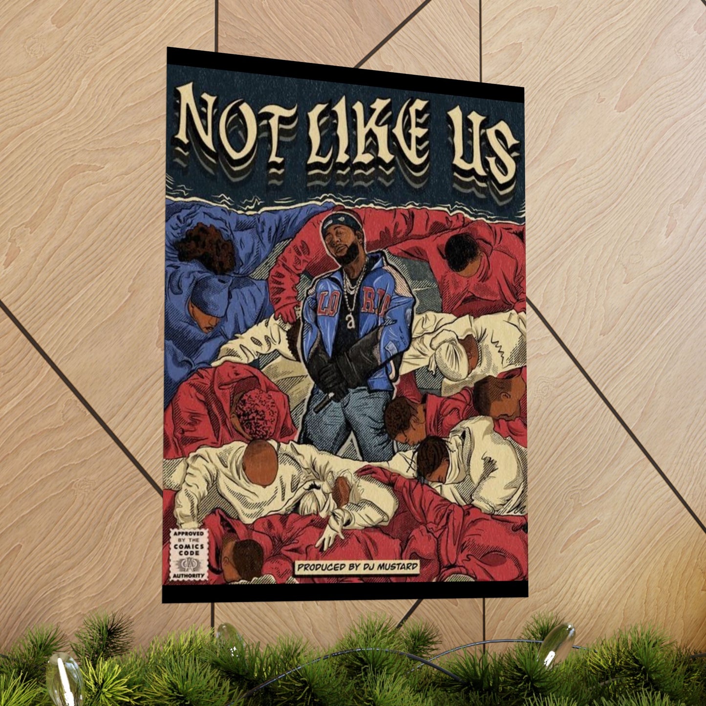 Kendrick Lamar "Not Like Us" Comic Book Cover - Matte Poster – Hip Hop Wall Art, Music Legend Print, Matte Finish Poster for Home & Office Decor