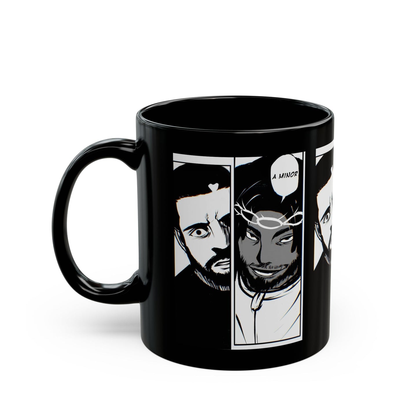 Kendrick Lamar Drake Anime Battle - Mug, Black (11oz, 15oz)