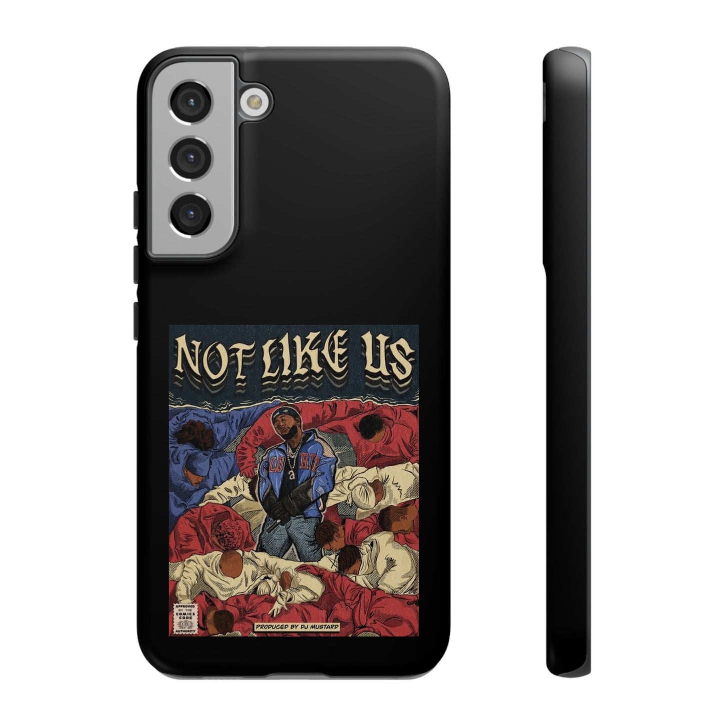 Kendrick Lamar "Not Like Us" Comic Book Cover Tough Phone Case – Hip Hop Art, Shockproof Dual-Layer Protection
