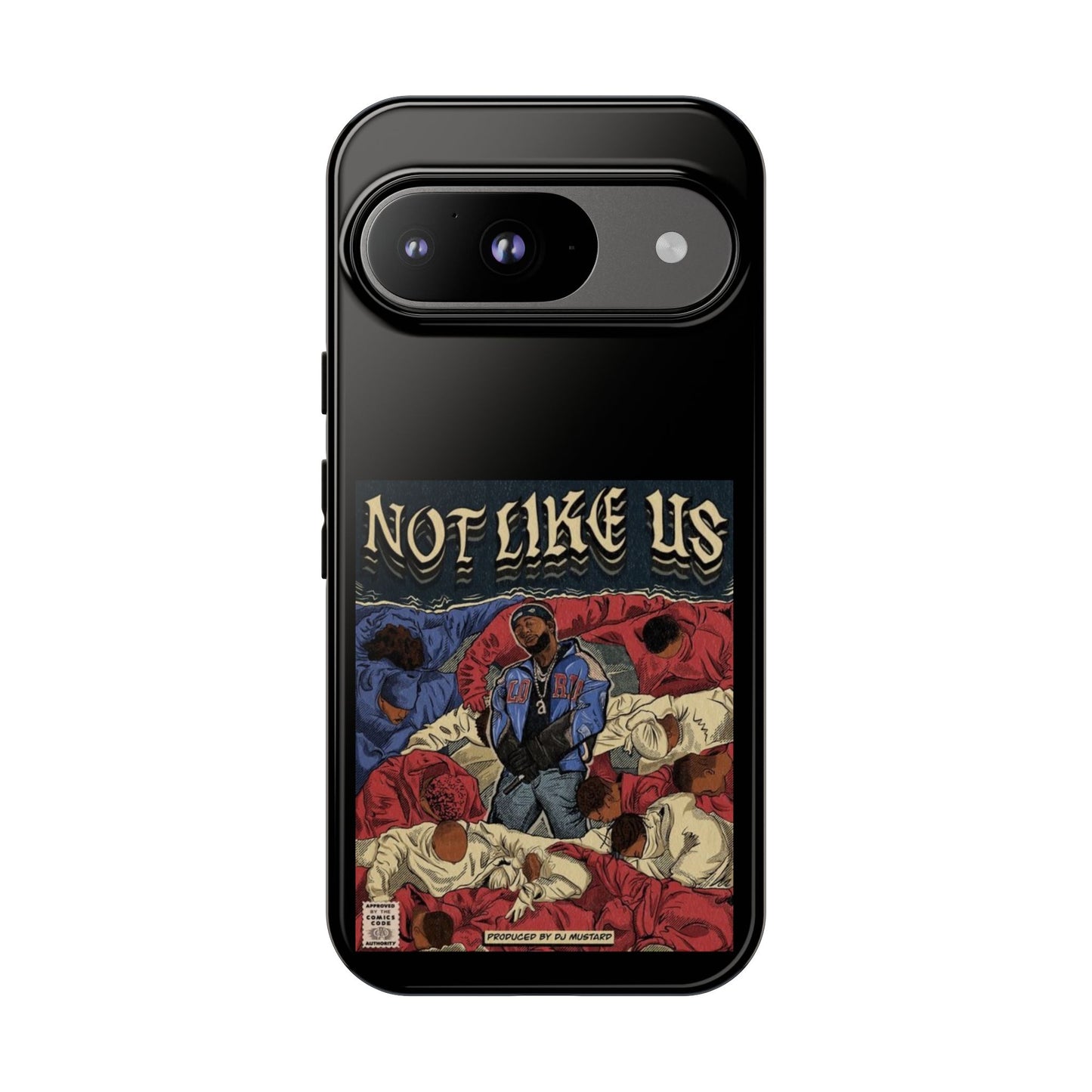 Kendrick Lamar "Not Like Us" Comic Book Cover Tough Phone Case – Hip Hop Art, Shockproof Dual-Layer Protection